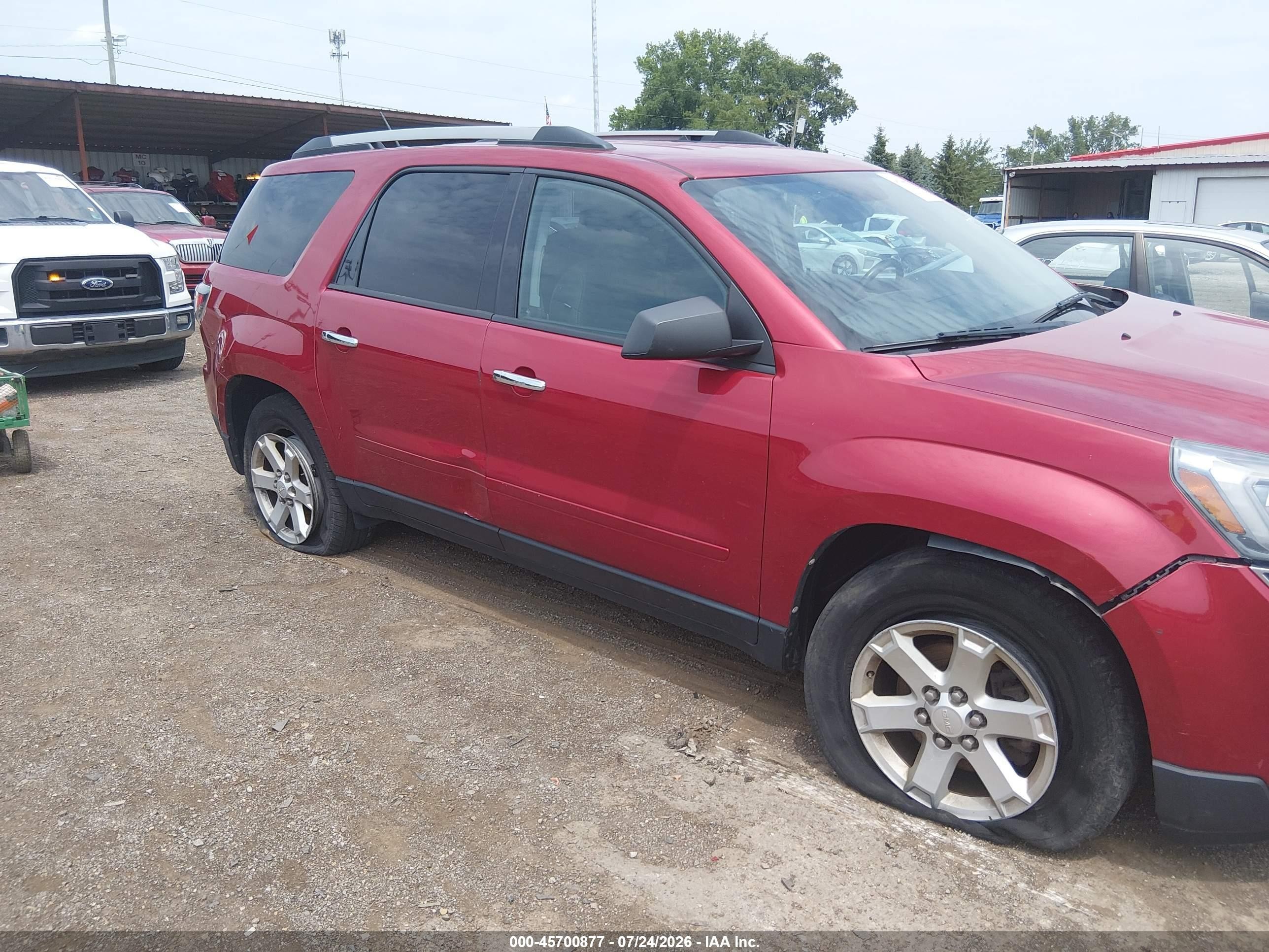 2014 Gmc Acadia Sle-2 Красный vin: 1GKKVPKD4EJ293331
