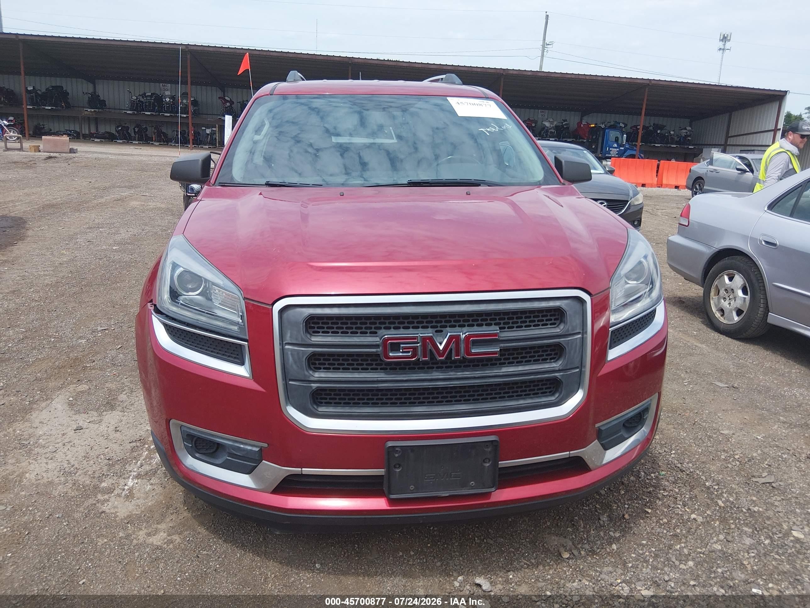 2014 Gmc Acadia Sle-2 Красный vin: 1GKKVPKD4EJ293331