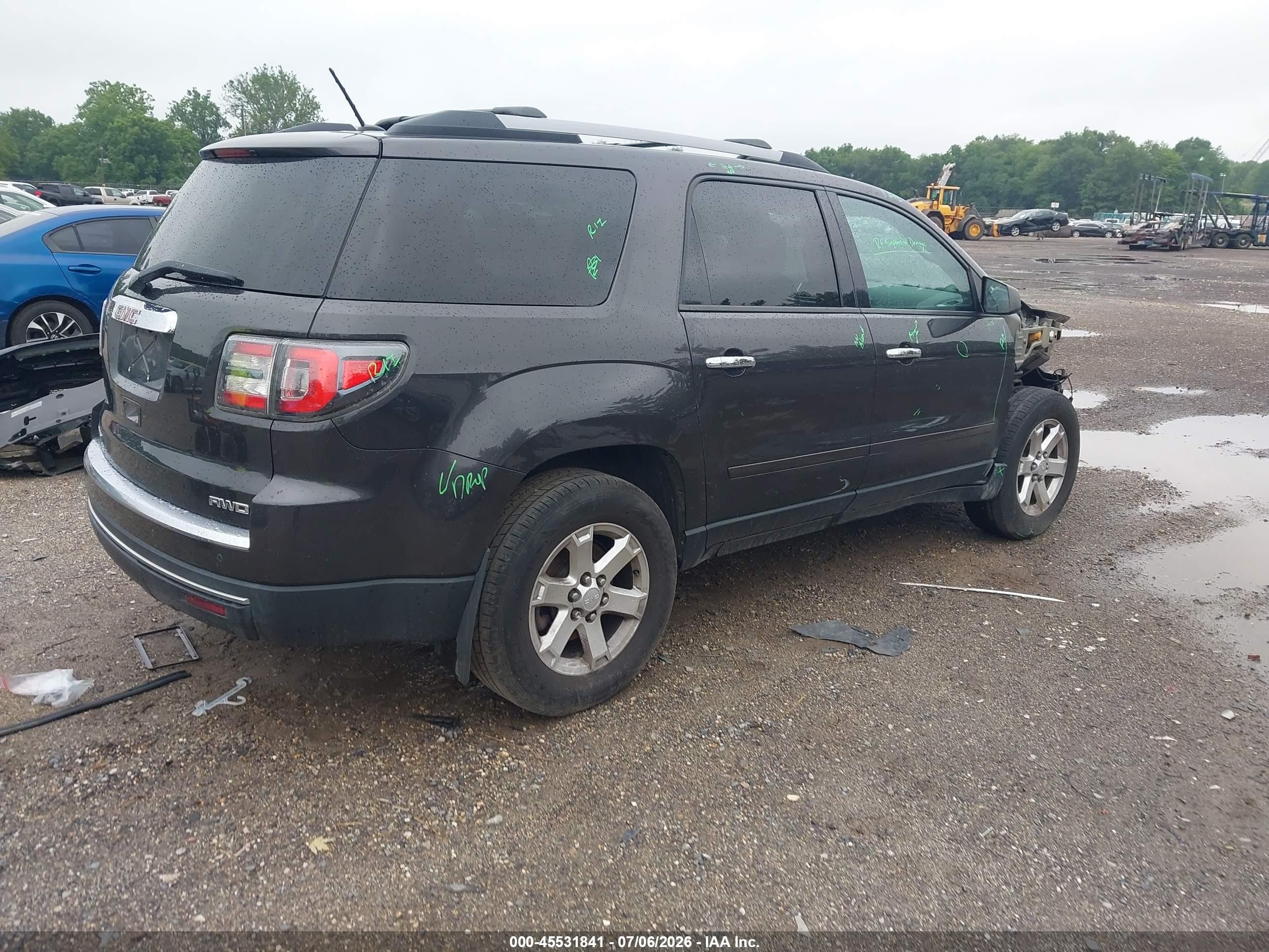 2015 Gmc Acadia Sle-2 Gray vin: 1GKKVPKD4FJ171182