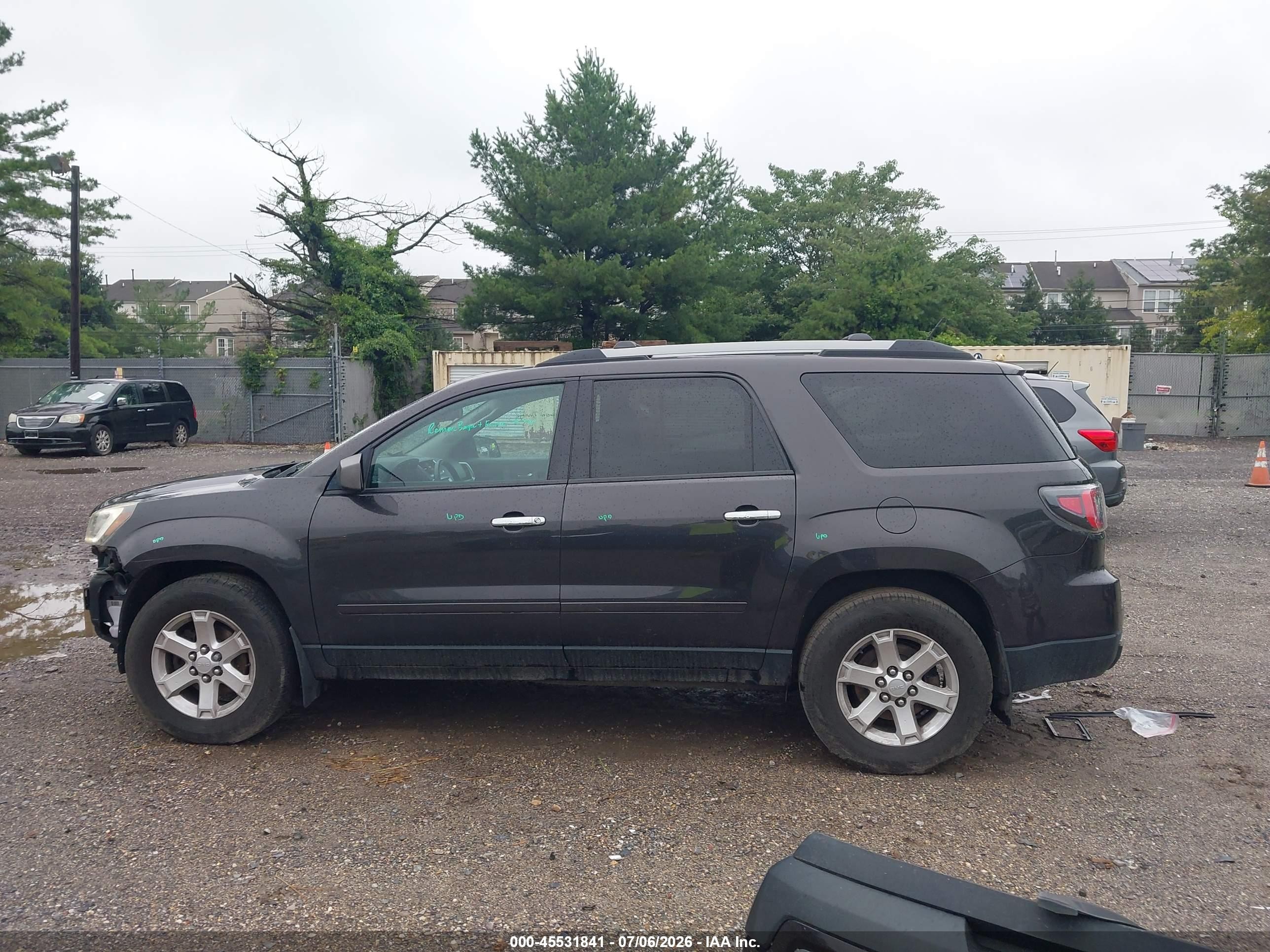 2015 Gmc Acadia Sle-2 Gray vin: 1GKKVPKD4FJ171182