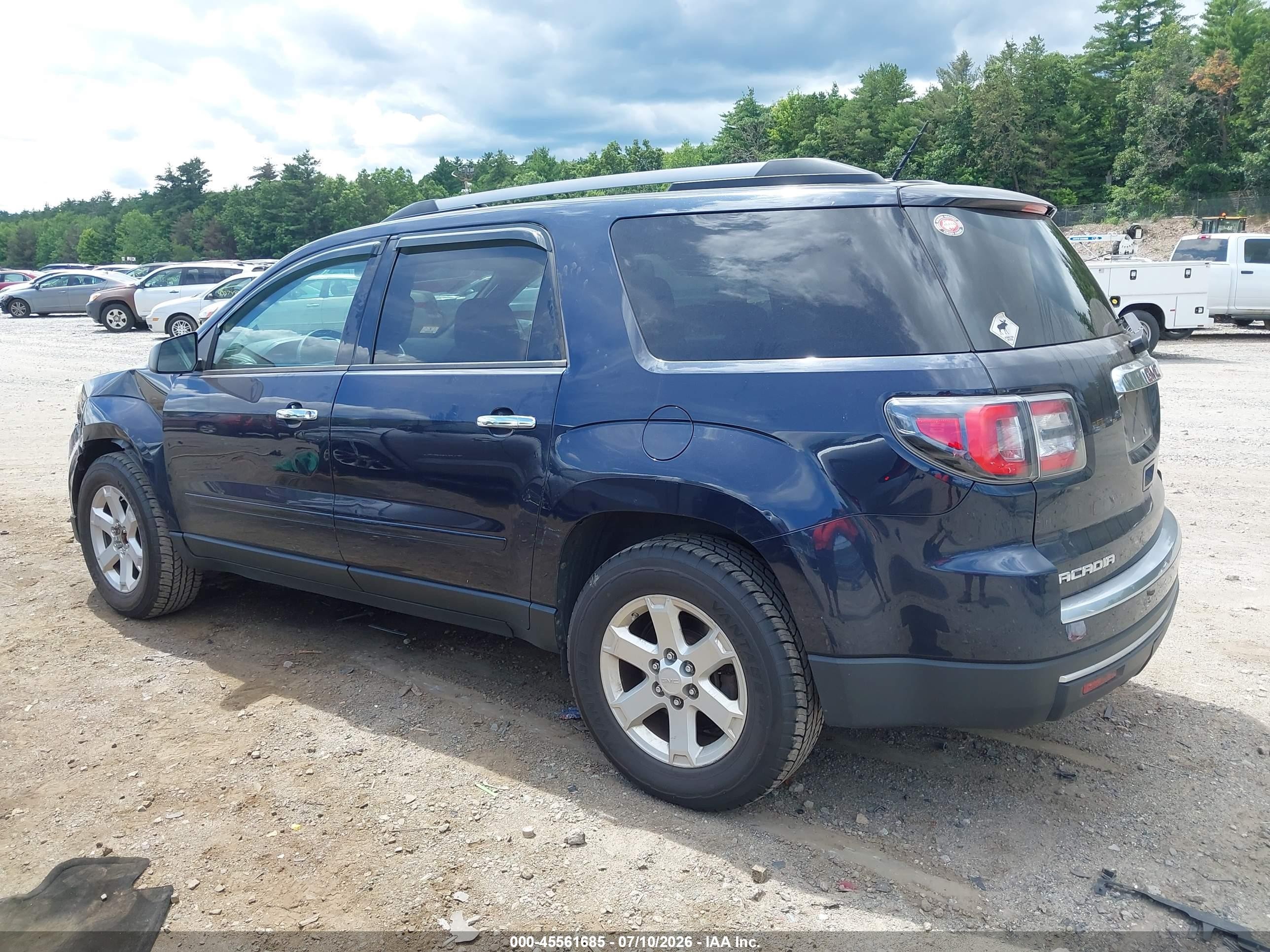 2015 Gmc Acadia Sle-2 Синий vin: 1GKKVPKD4FJ185650