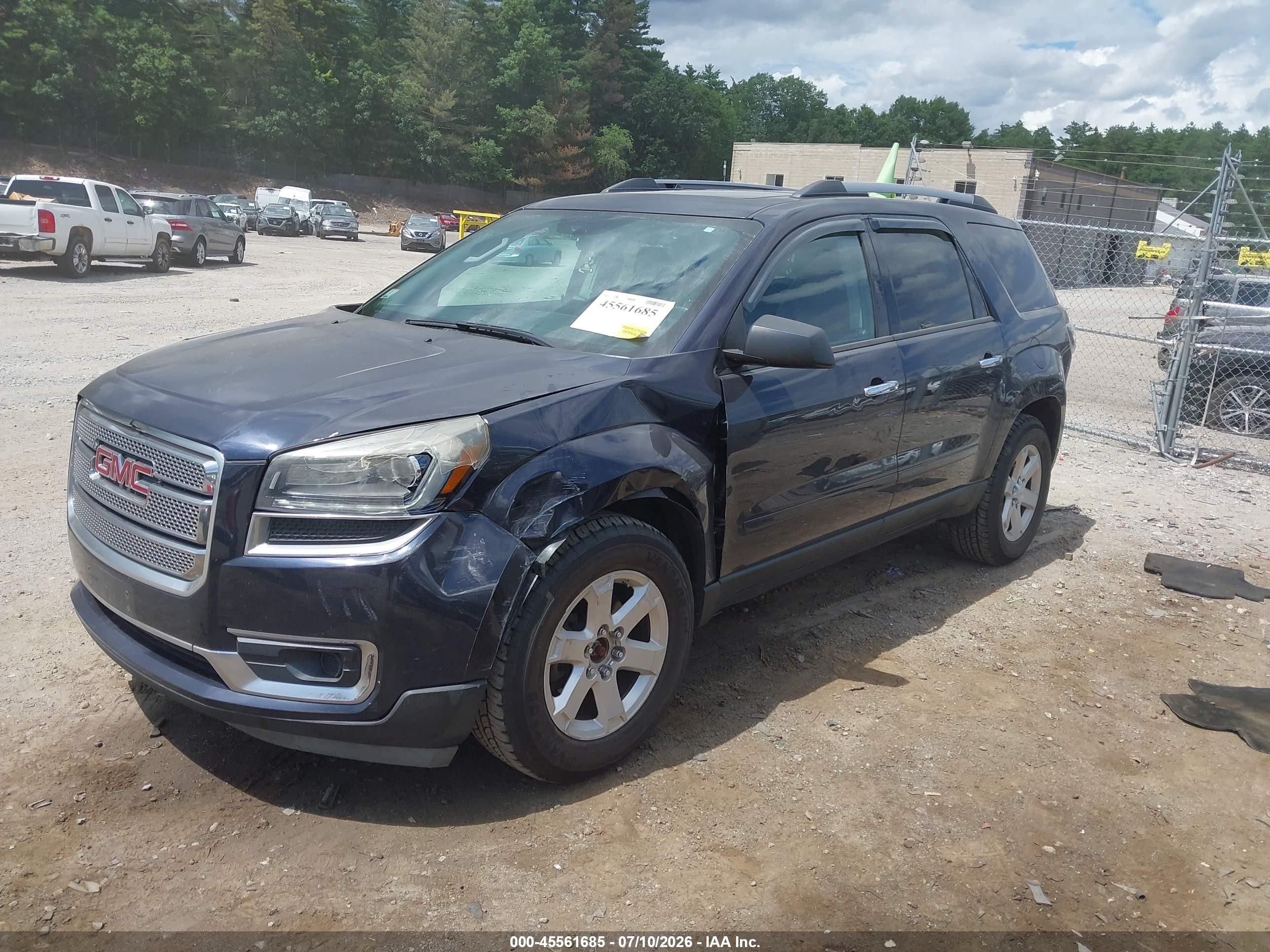 2015 Gmc Acadia Sle-2 Синий vin: 1GKKVPKD4FJ185650