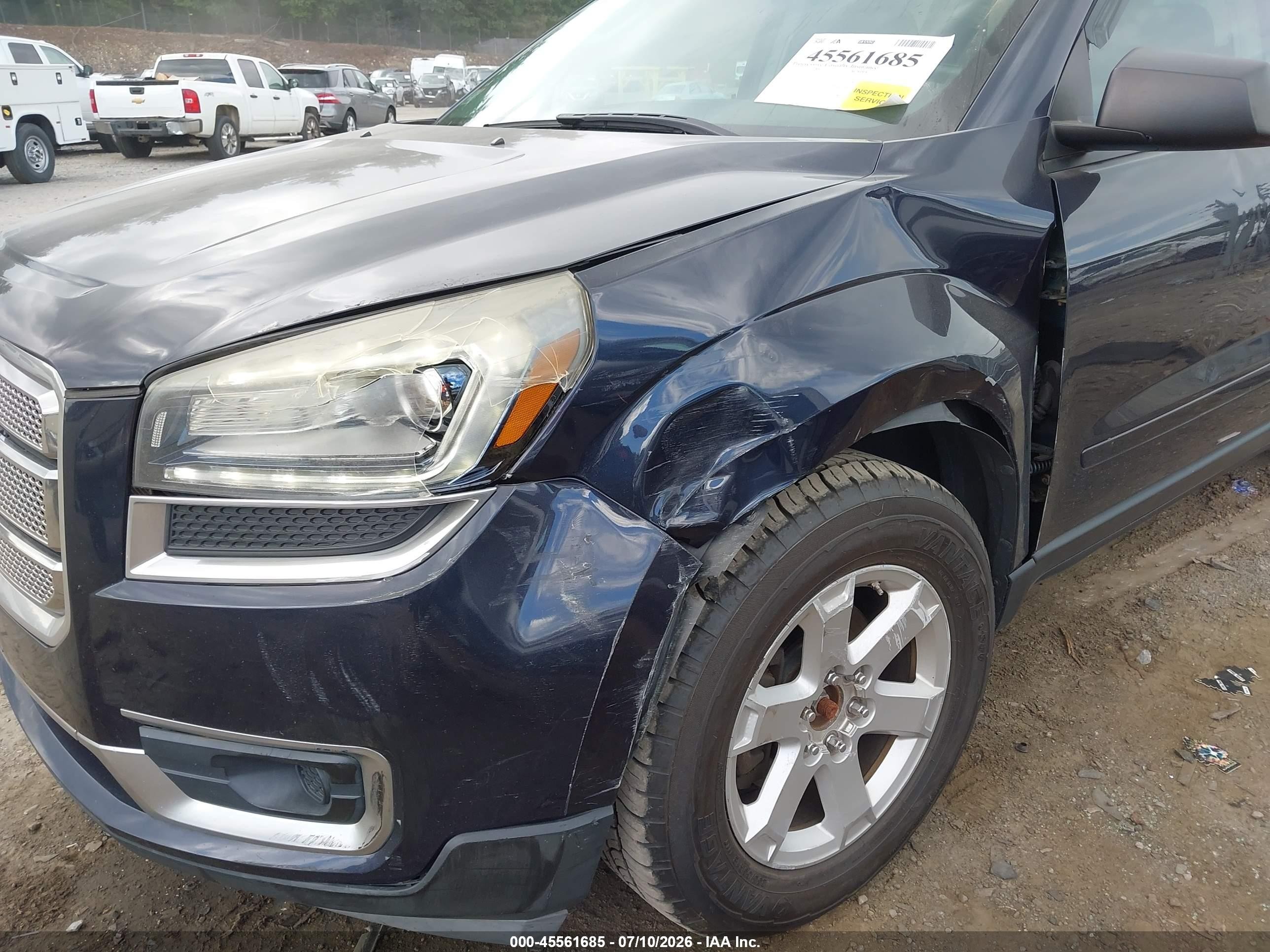 2015 Gmc Acadia Sle-2 Синий vin: 1GKKVPKD4FJ185650