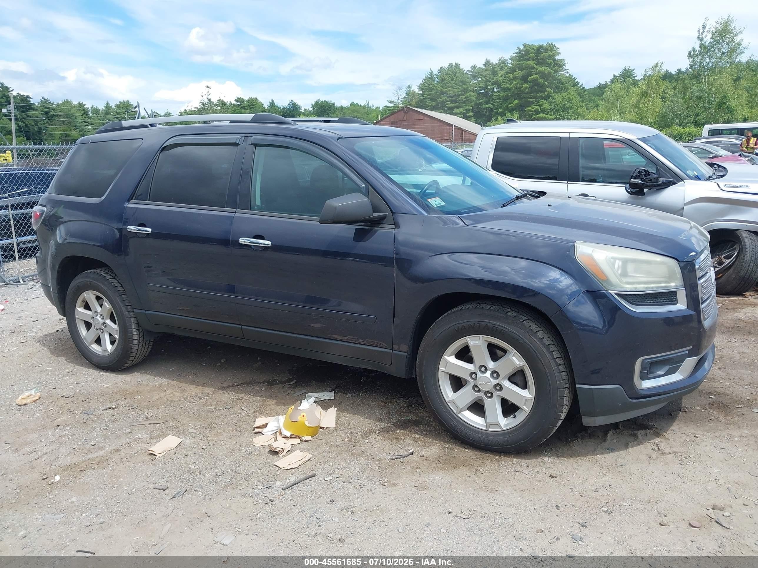 2015 Gmc Acadia Sle-2 Синий vin: 1GKKVPKD4FJ185650