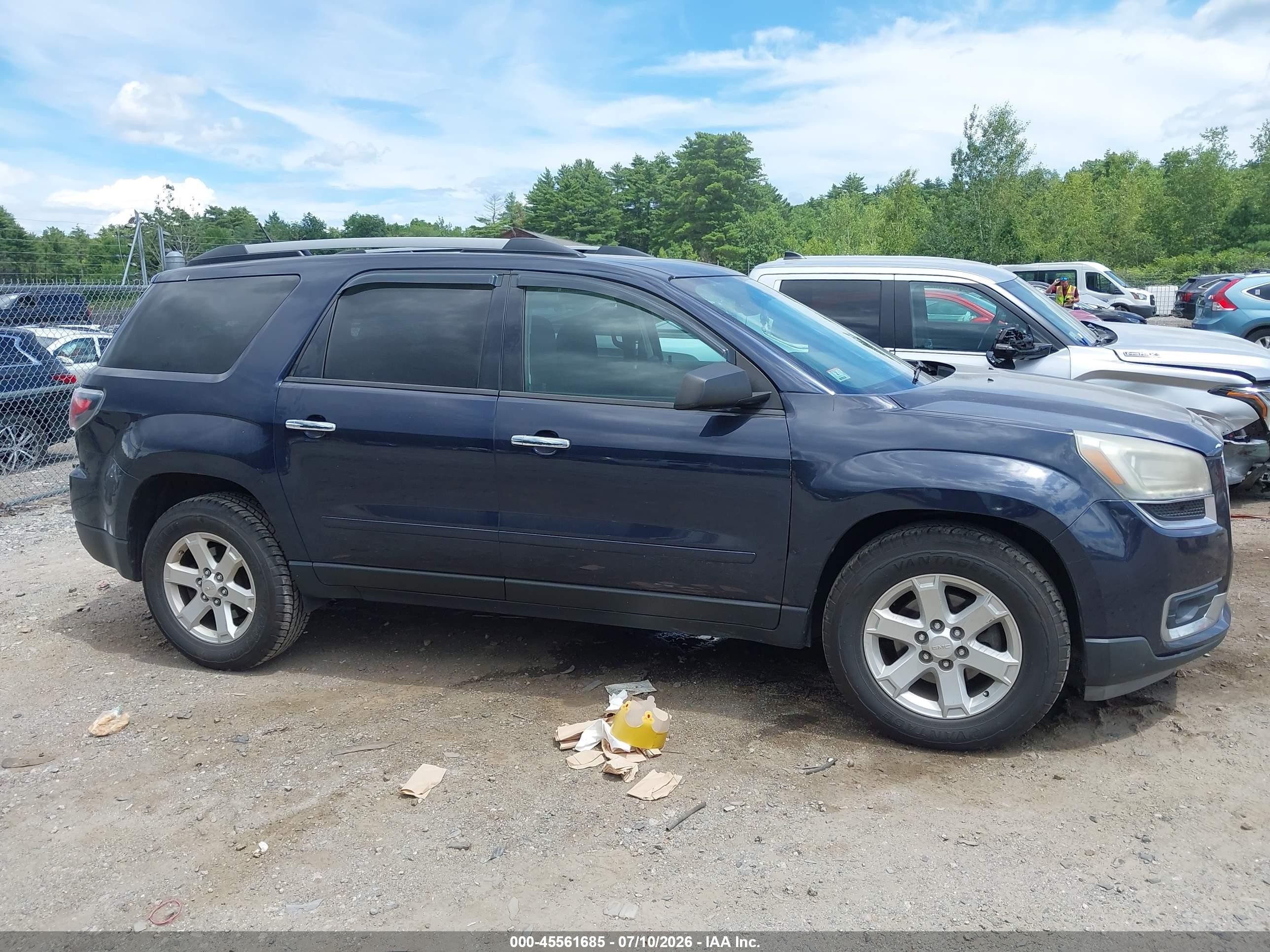 2015 Gmc Acadia Sle-2 Синий vin: 1GKKVPKD4FJ185650