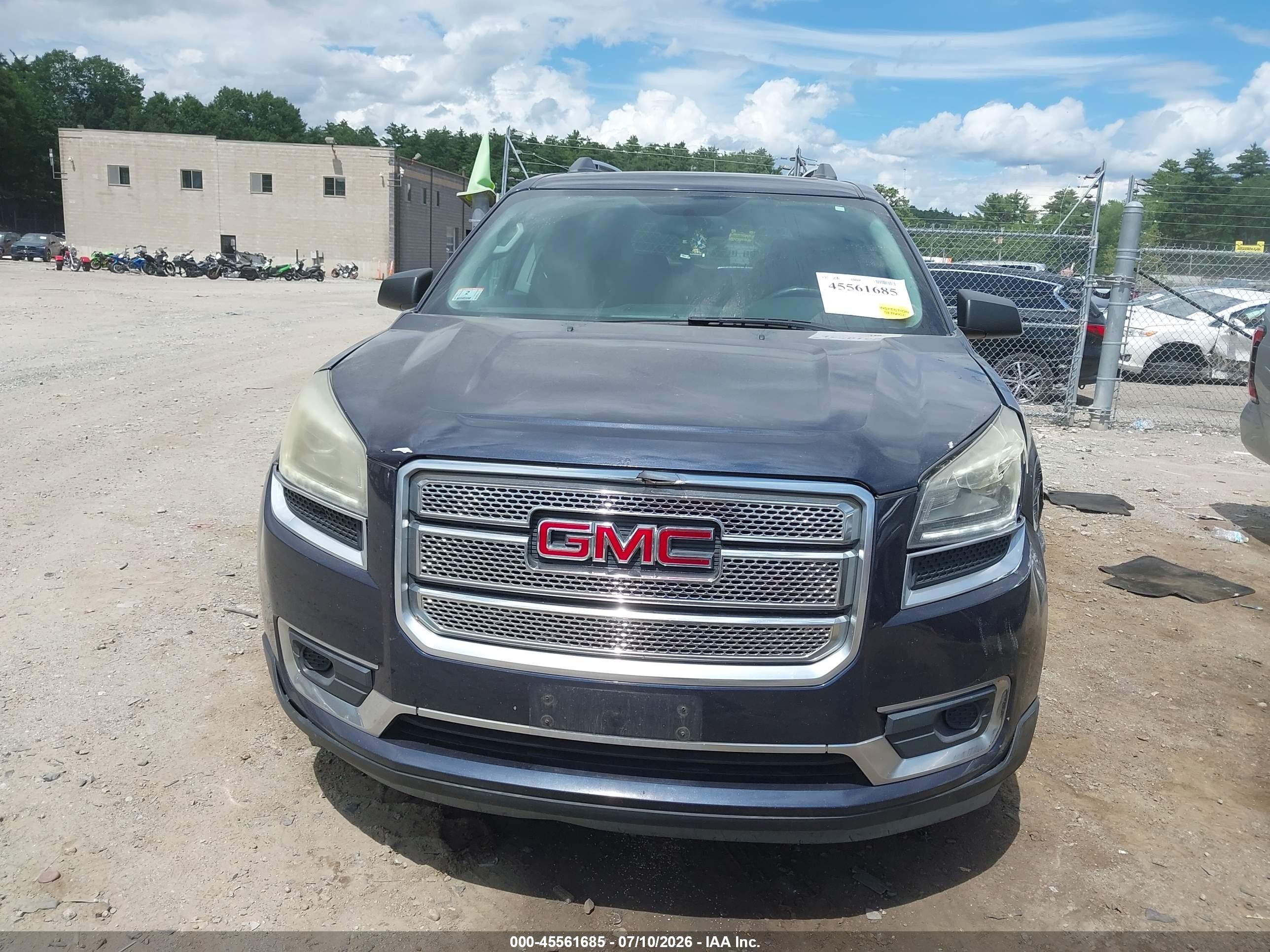 2015 Gmc Acadia Sle-2 Синий vin: 1GKKVPKD4FJ185650