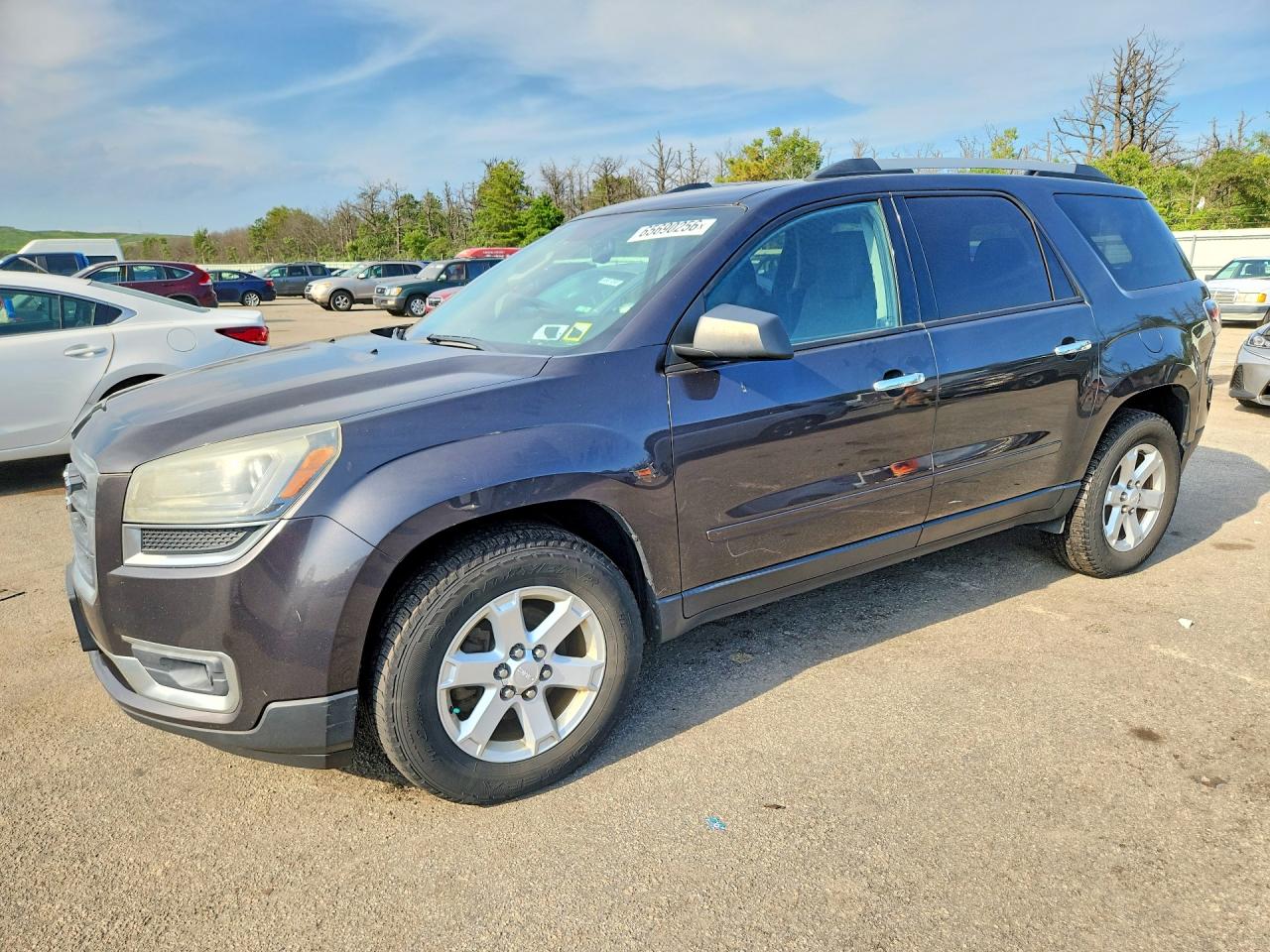 2015 Gmc Acadia Sle Gray vin: 1GKKVPKD4FJ361323