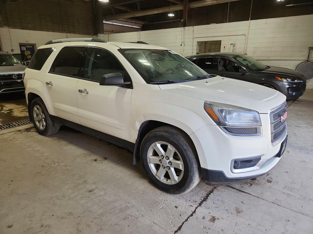 2015 Gmc Acadia Sle White vin: 1GKKVPKD5FJ247928
