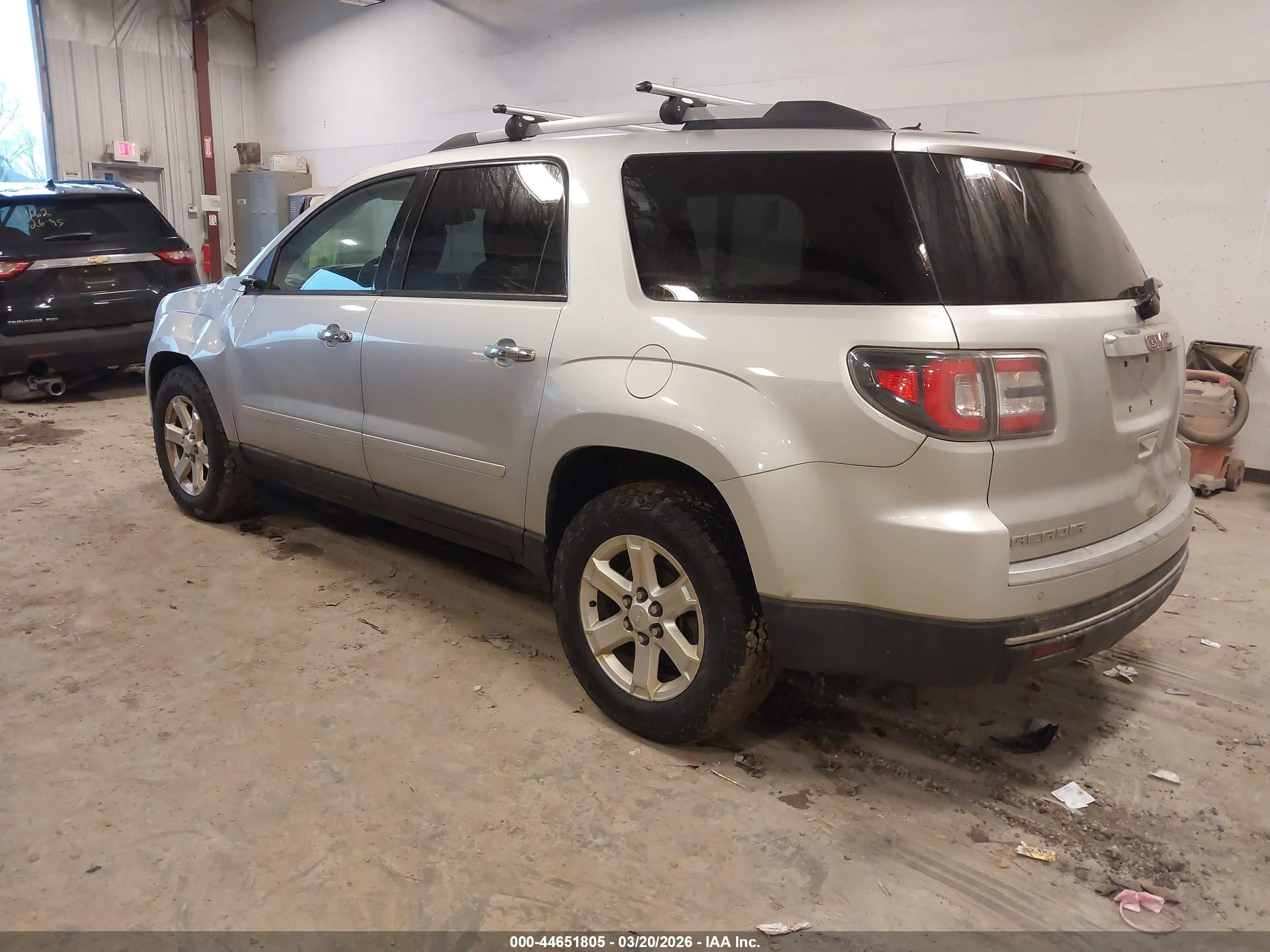 2015 Gmc Acadia Sle-2 Silver vin: 1GKKVPKD5FJ319386