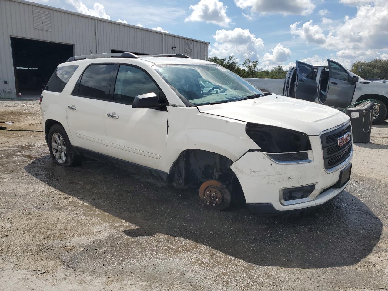 2013 Gmc Acadia Sle White vin: 1GKKVPKD6DJ146166