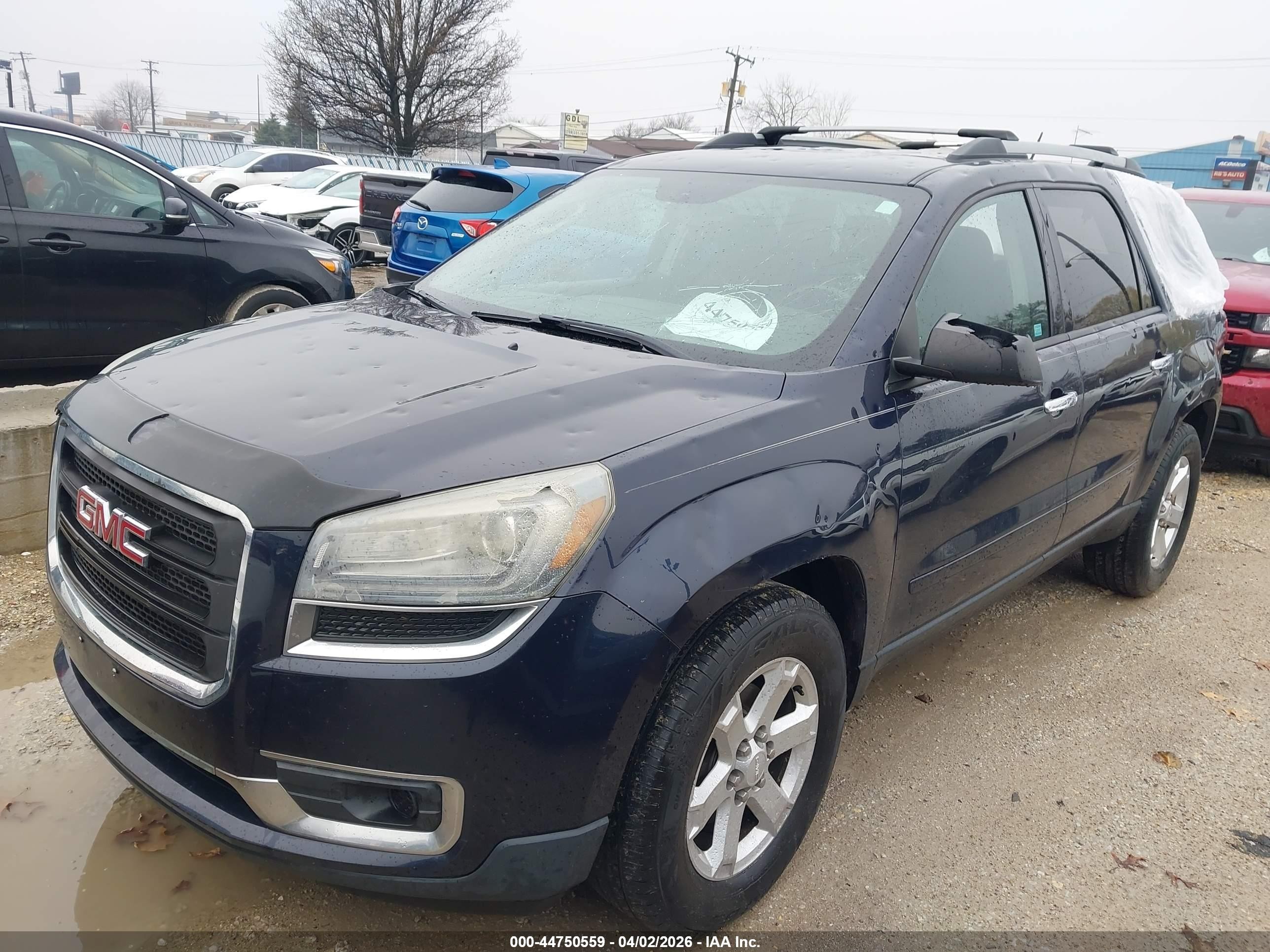 2015 Gmc Acadia Sle-2 Синий vin: 1GKKVPKD6FJ101487