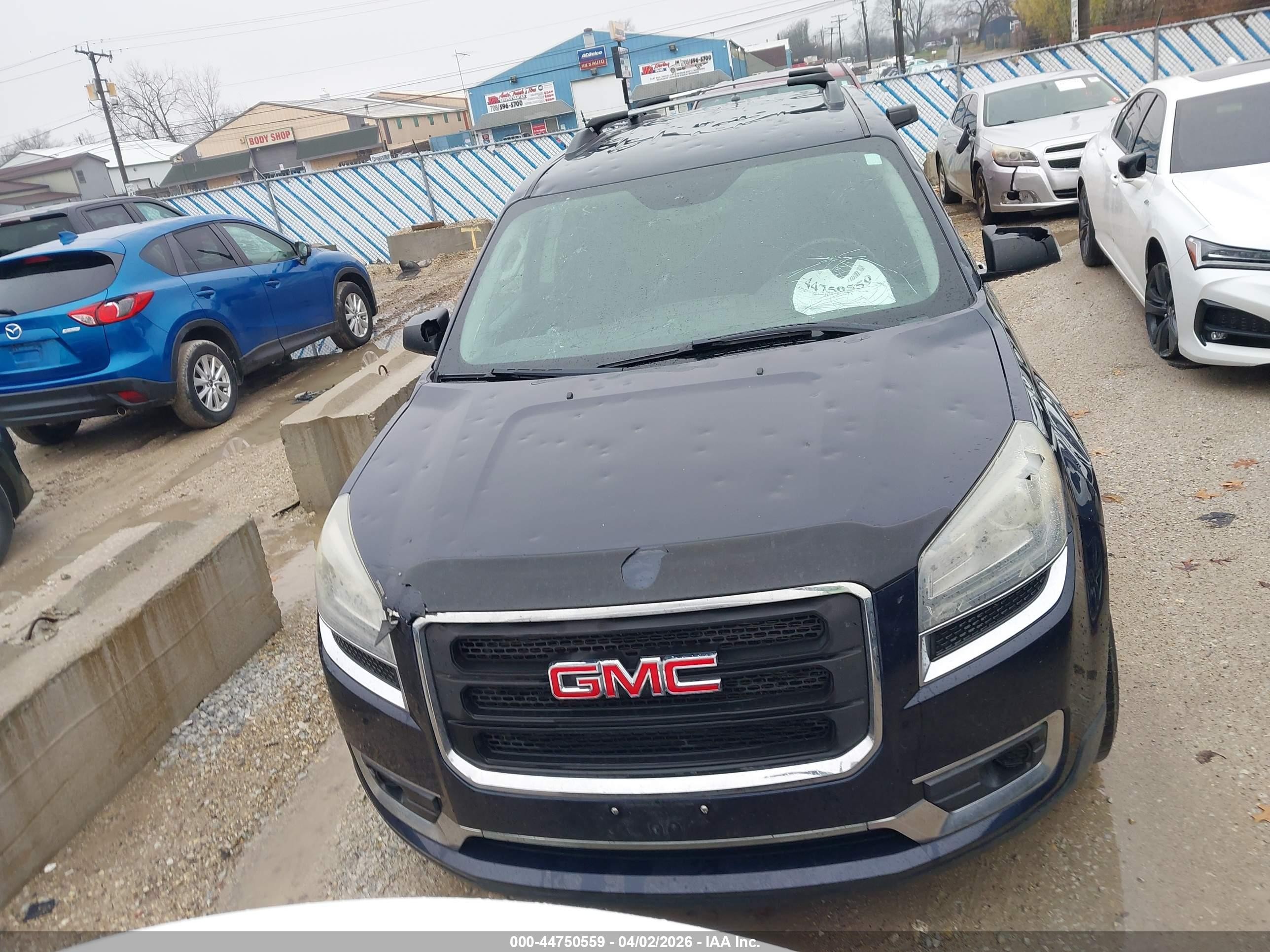 2015 Gmc Acadia Sle-2 Синий vin: 1GKKVPKD6FJ101487
