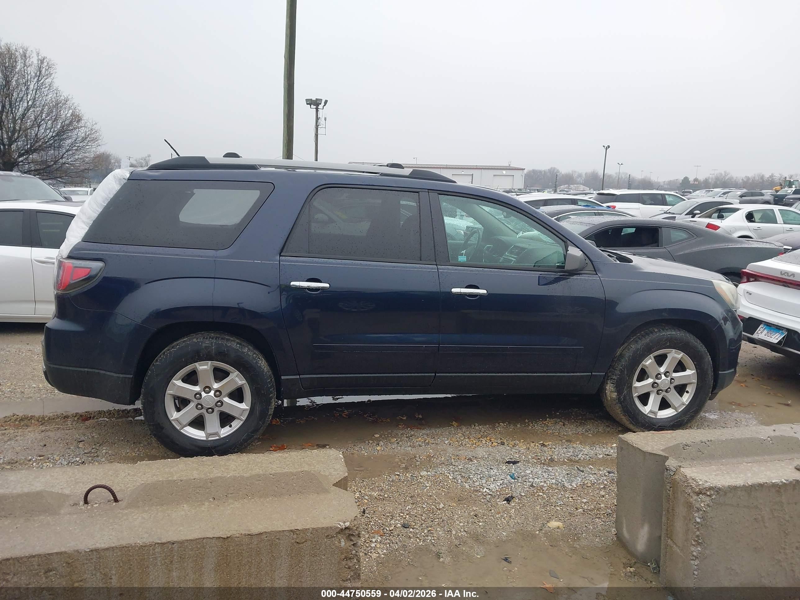 2015 Gmc Acadia Sle-2 Синий vin: 1GKKVPKD6FJ101487