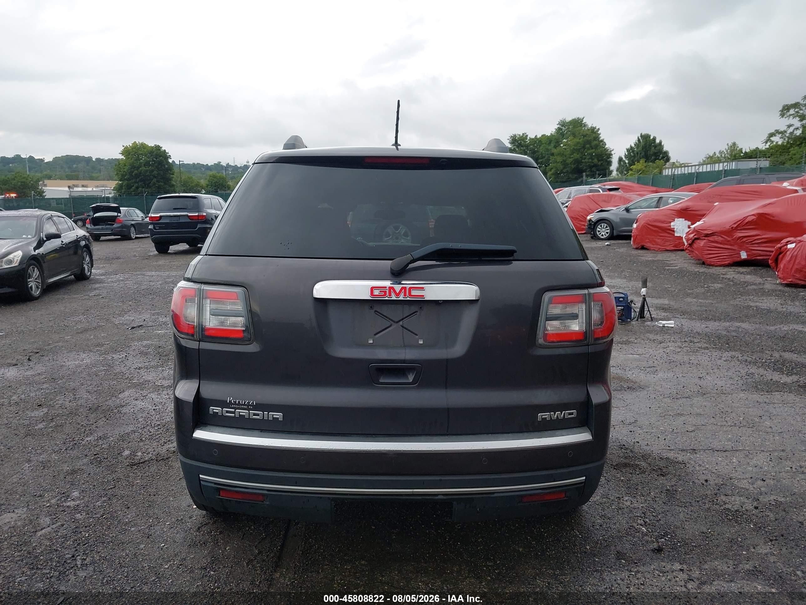 2015 Gmc Acadia Sle-2 Gray vin: 1GKKVPKD6FJ194608