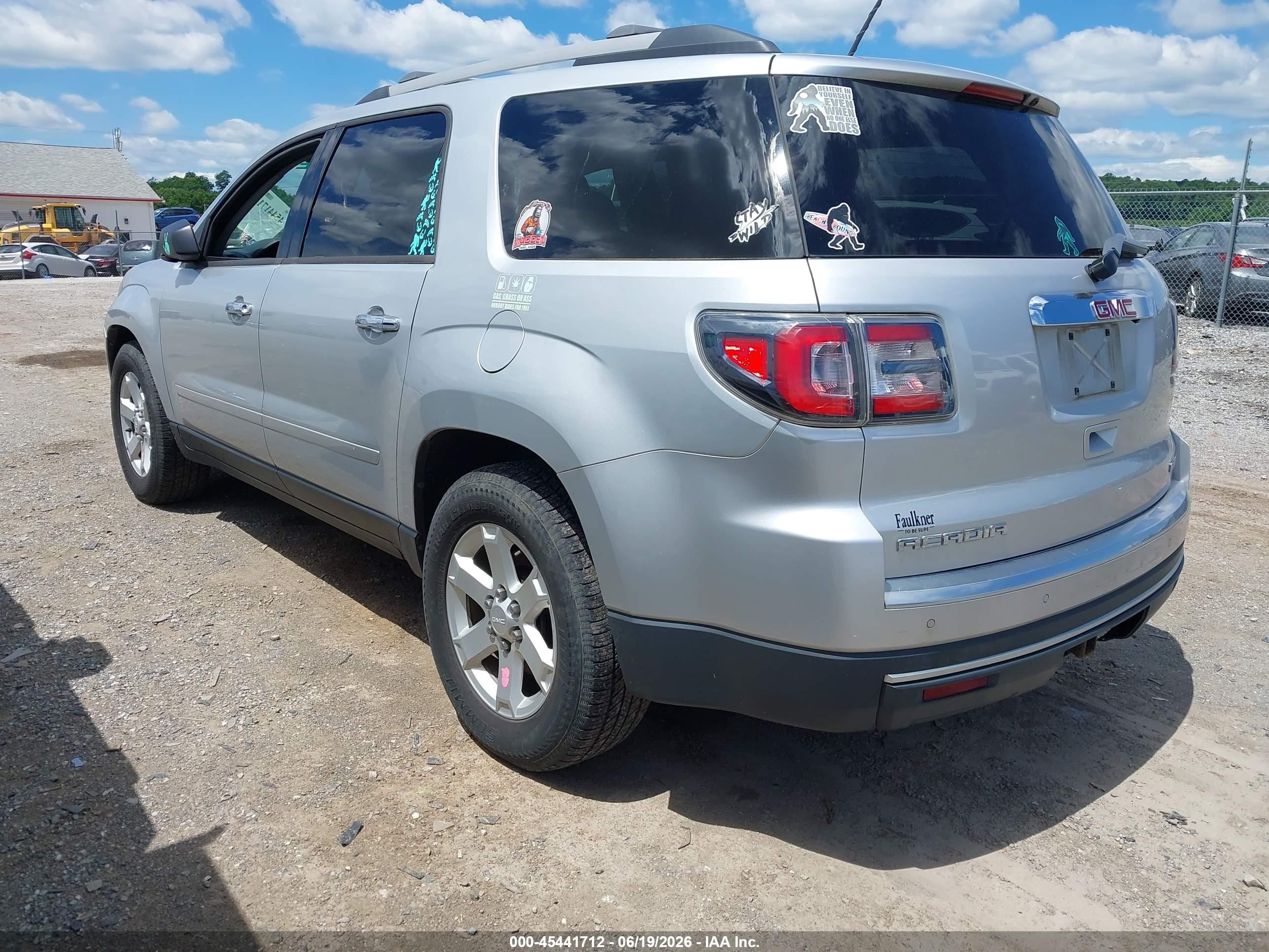 2013 Gmc Acadia Sle-2 Silver vin: 1GKKVPKD7DJ175174