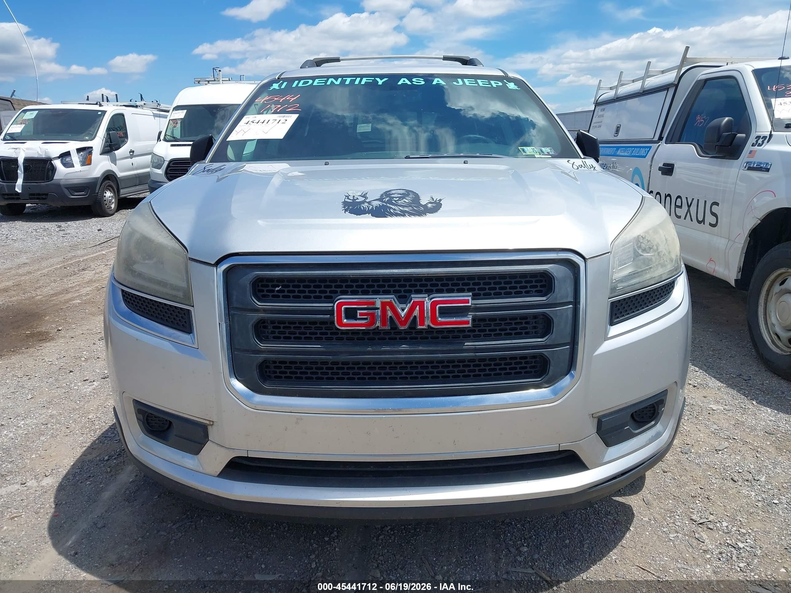 2013 Gmc Acadia Sle-2 Silver vin: 1GKKVPKD7DJ175174
