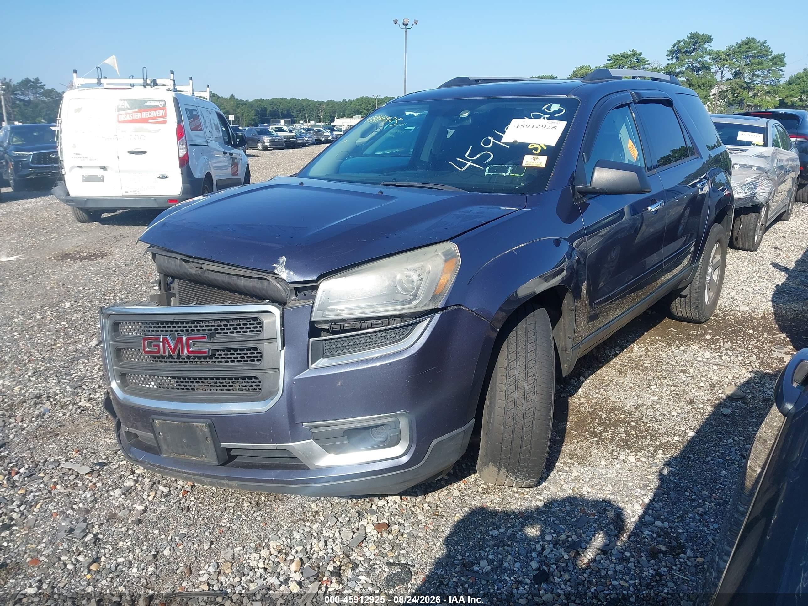 2014 Gmc Acadia Sle-2 Blue vin: 1GKKVPKD7EJ211799