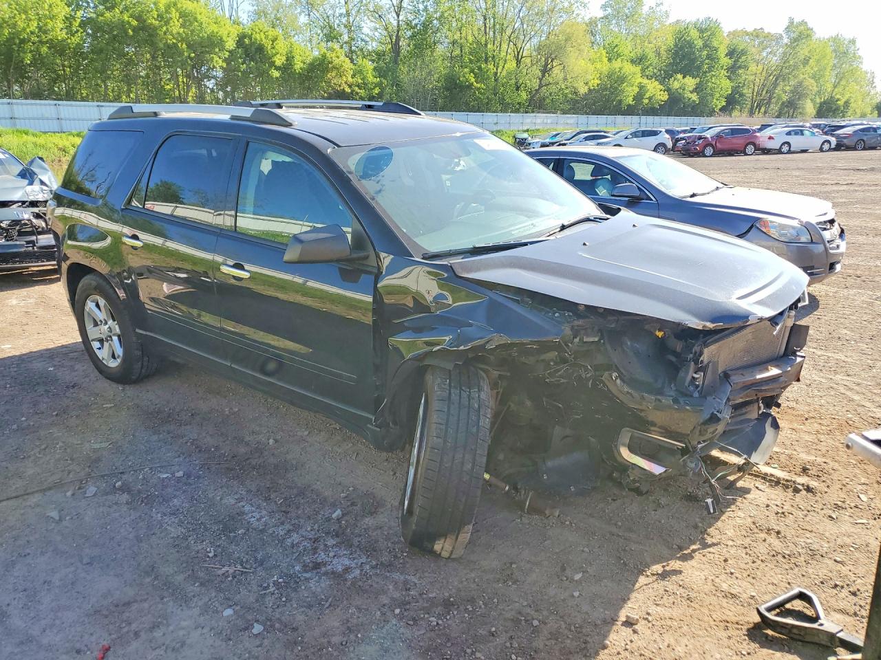 2015 Gmc Acadia Sle Black vin: 1GKKVPKD7FJ165232