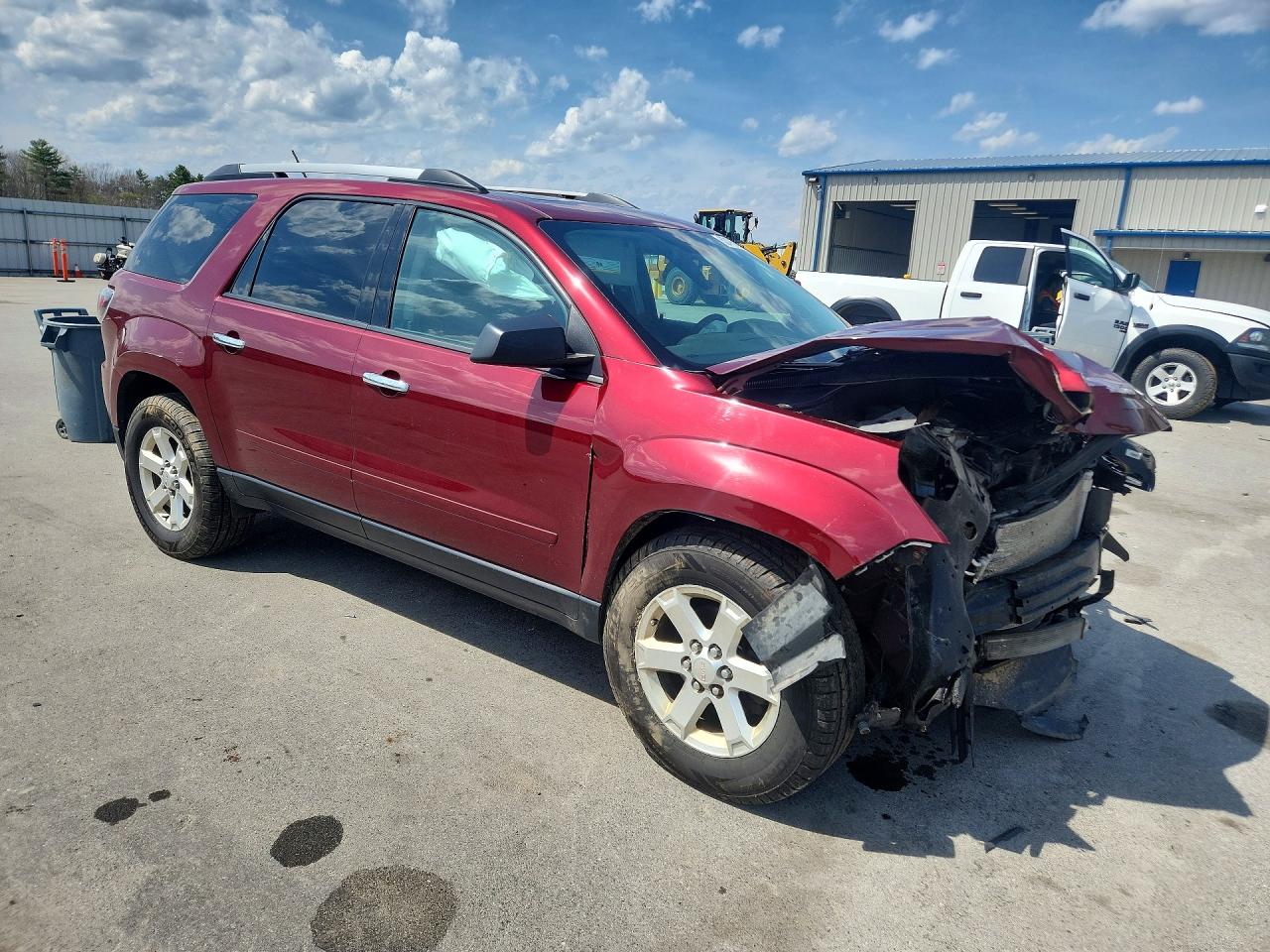 2015 Gmc Acadia Sle Burgundy vin: 1GKKVPKD7FJ184041