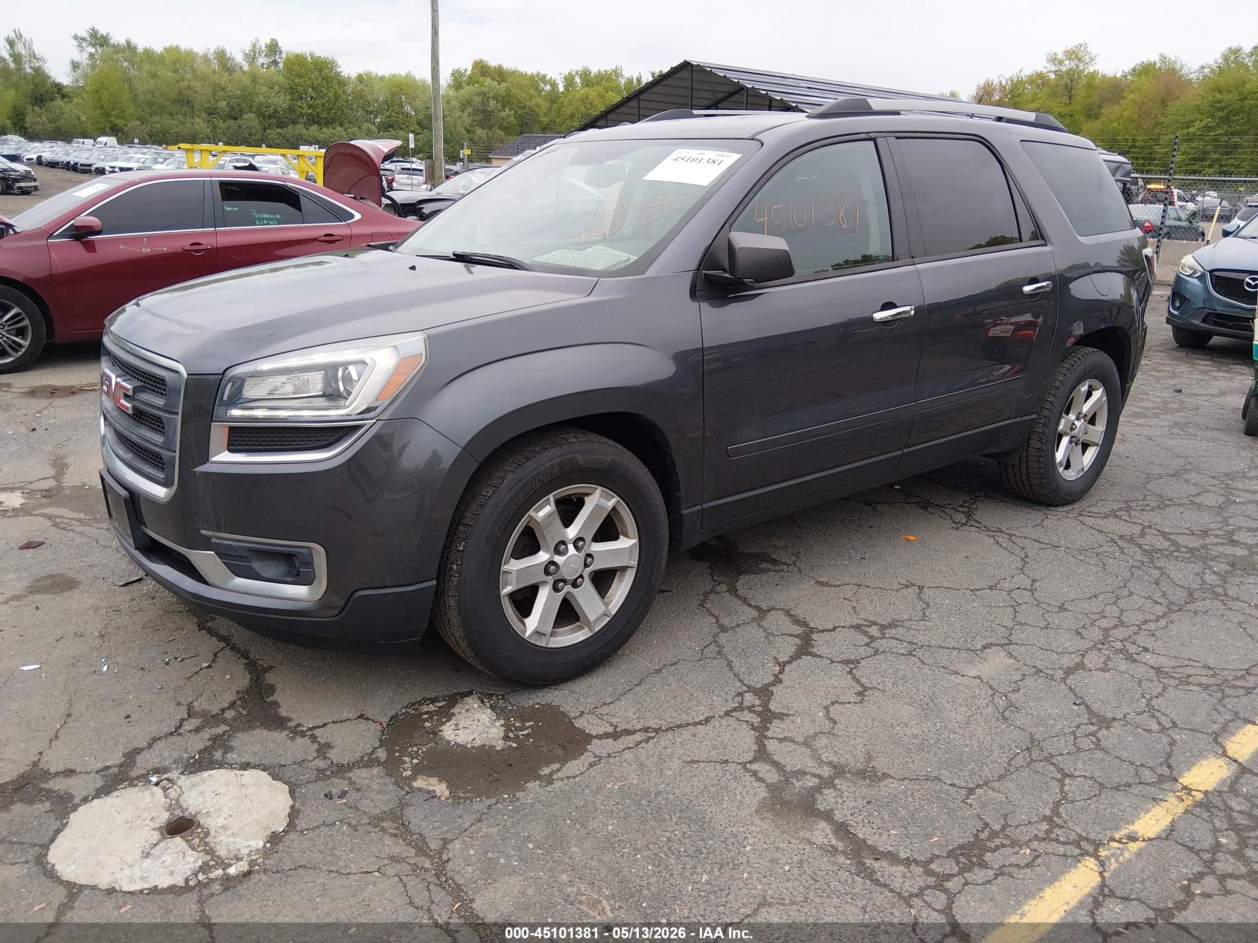 2014 Gmc Acadia Sle-2 Gray vin: 1GKKVPKD8EJ248327