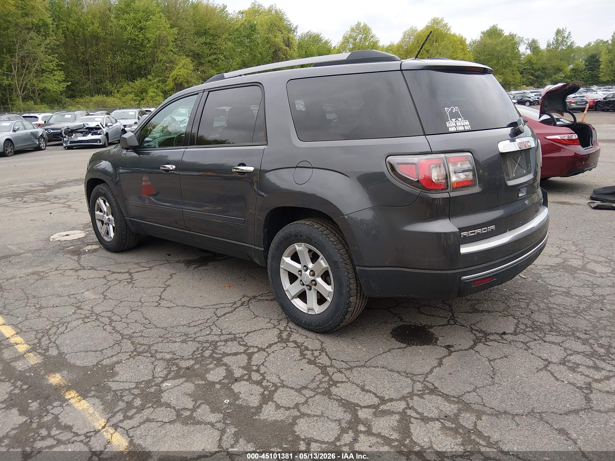 2014 Gmc Acadia Sle-2 Gray vin: 1GKKVPKD8EJ248327