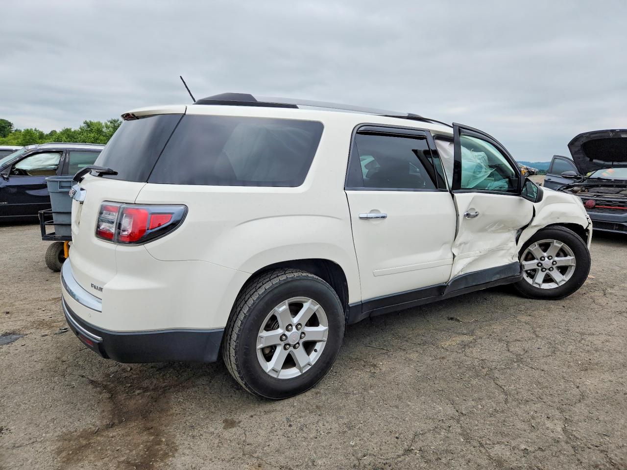 2014 Gmc Acadia Sle White vin: 1GKKVPKD8EJ375417