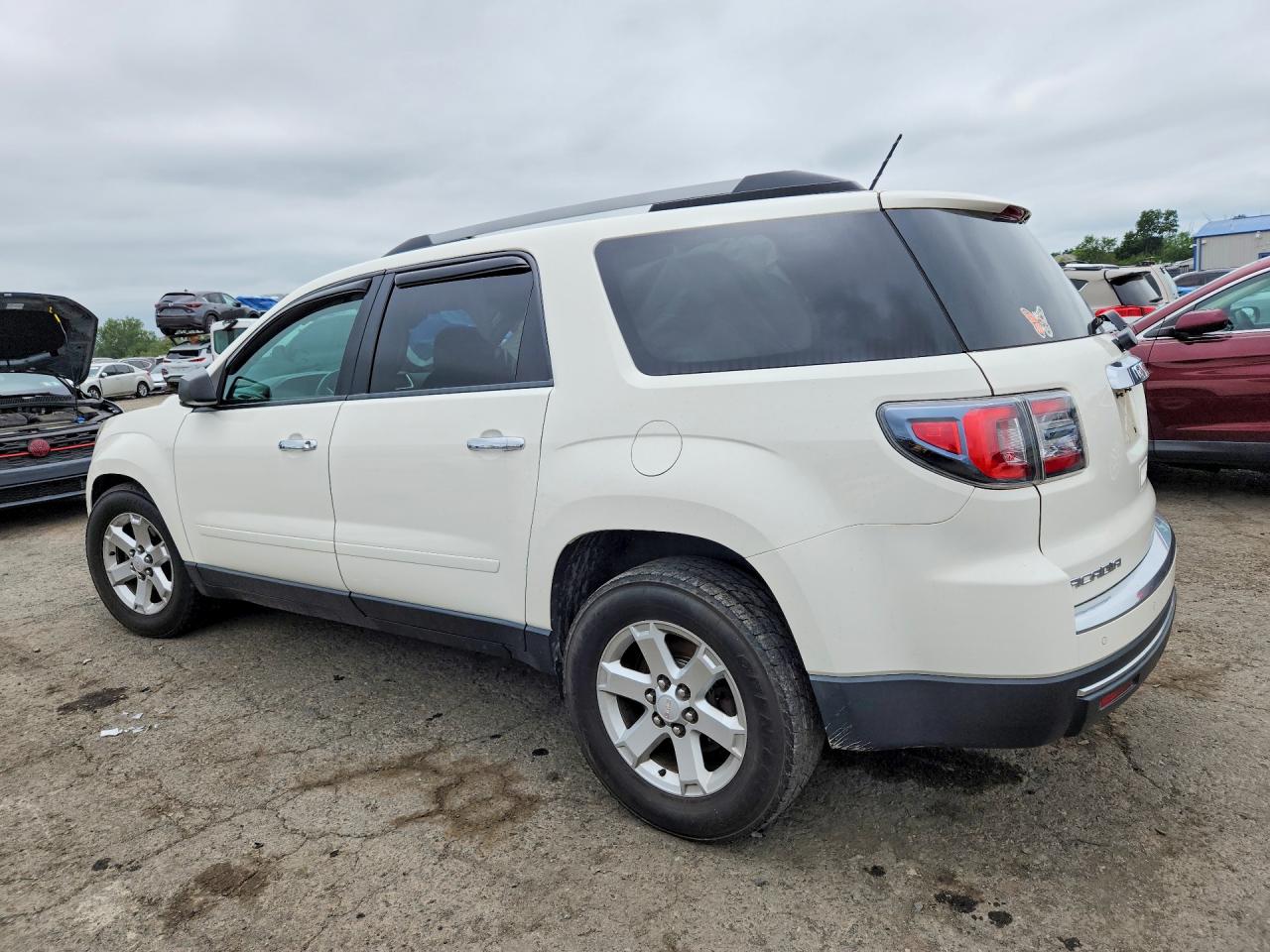 2014 Gmc Acadia Sle White vin: 1GKKVPKD8EJ375417