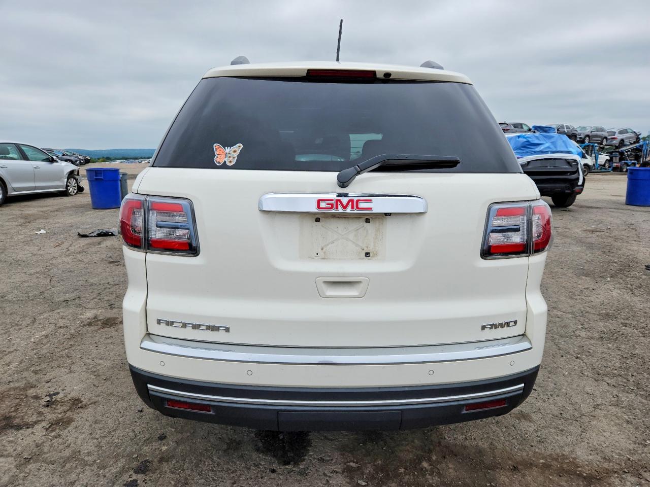 2014 Gmc Acadia Sle White vin: 1GKKVPKD8EJ375417