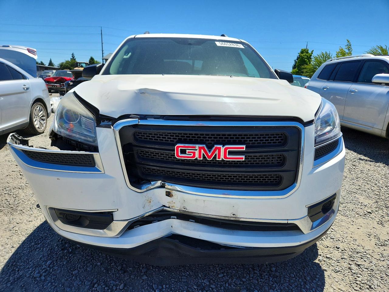 2015 Gmc Acadia Sle White vin: 1GKKVPKD8FJ288781