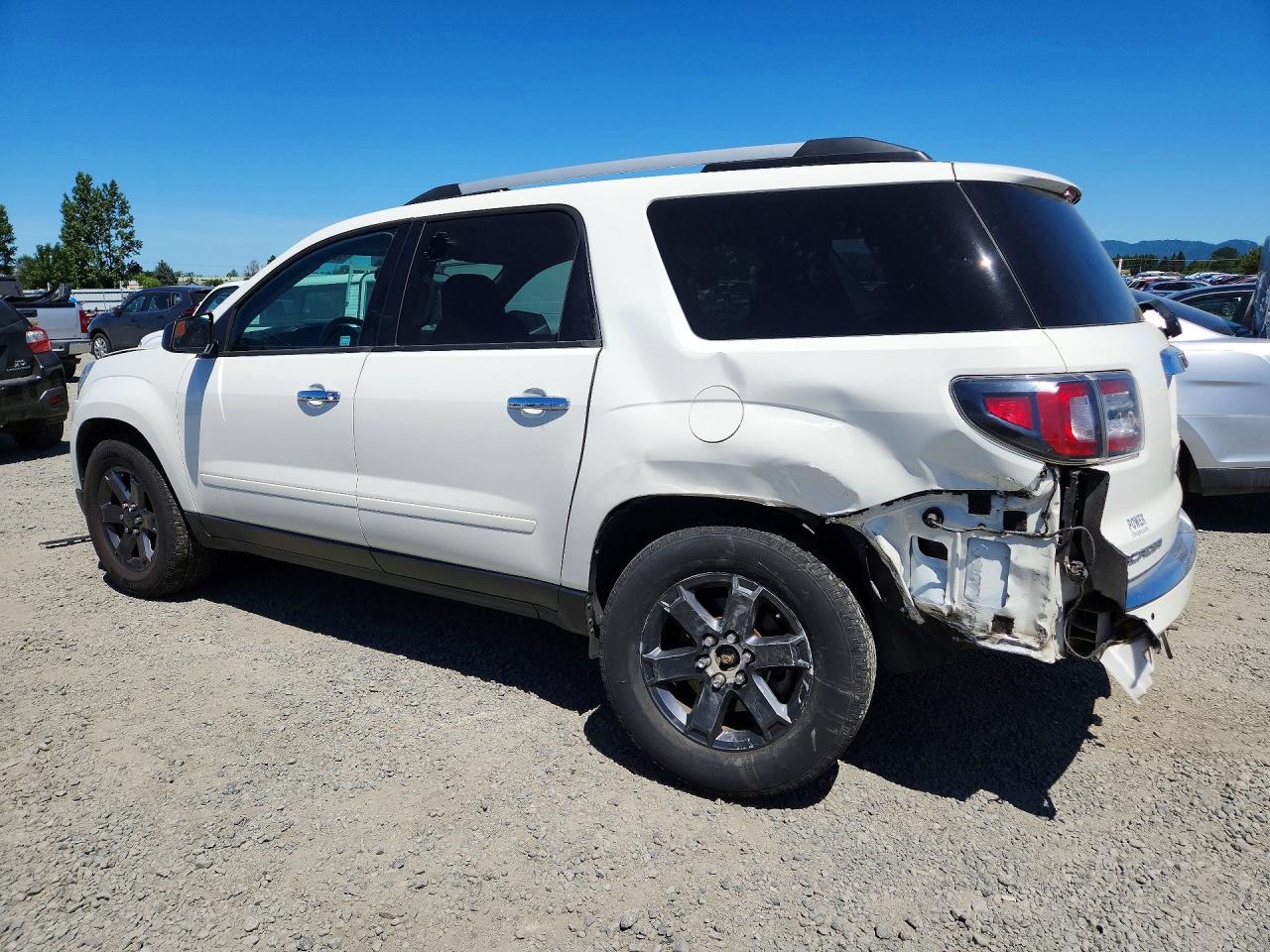 2015 Gmc Acadia Sle White vin: 1GKKVPKD8FJ288781