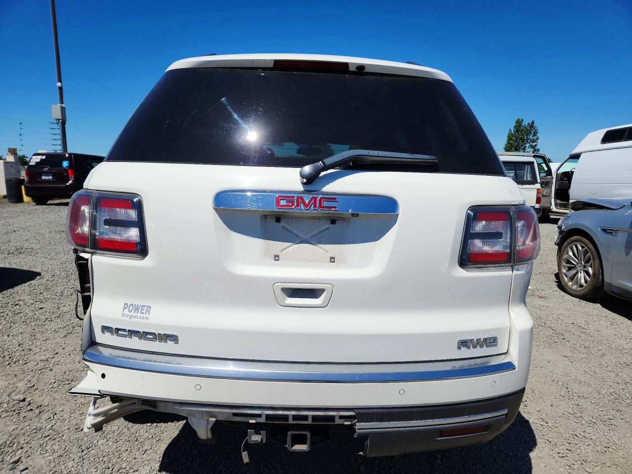 2015 Gmc Acadia Sle White vin: 1GKKVPKD8FJ288781