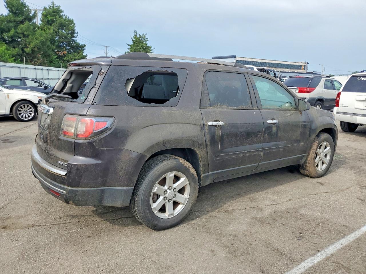 2014 Gmc Acadia Sle Gray vin: 1GKKVPKD9EJ192687