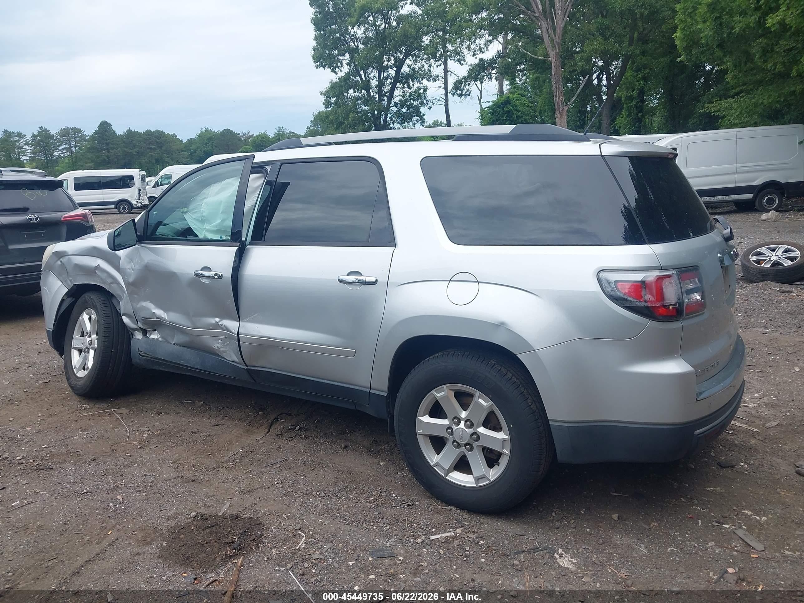 2014 Gmc Acadia Sle-2 Silver vin: 1GKKVPKD9EJ359744