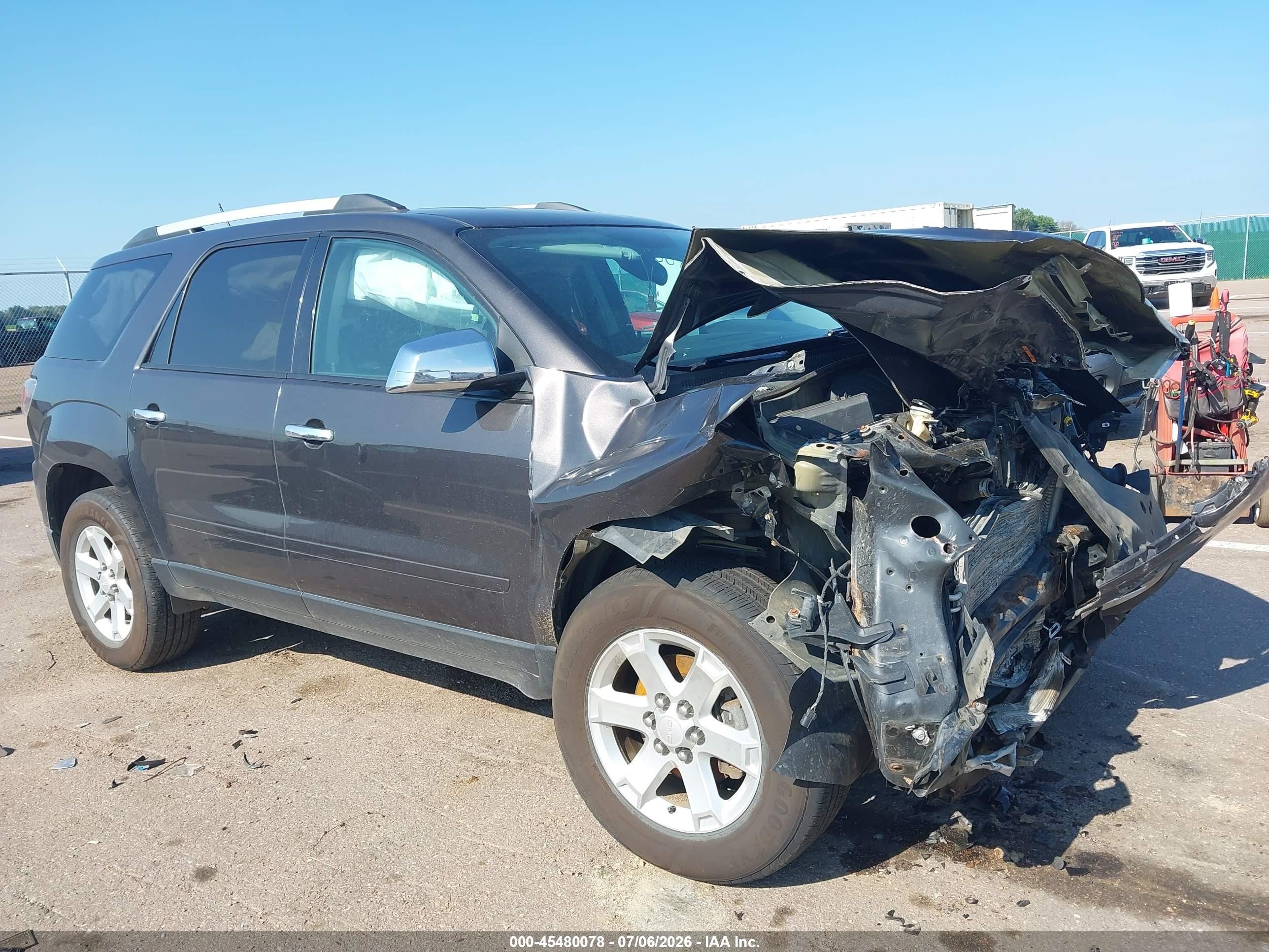2015 Gmc Acadia Sle-2 Черный vin: 1GKKVPKD9FJ343867