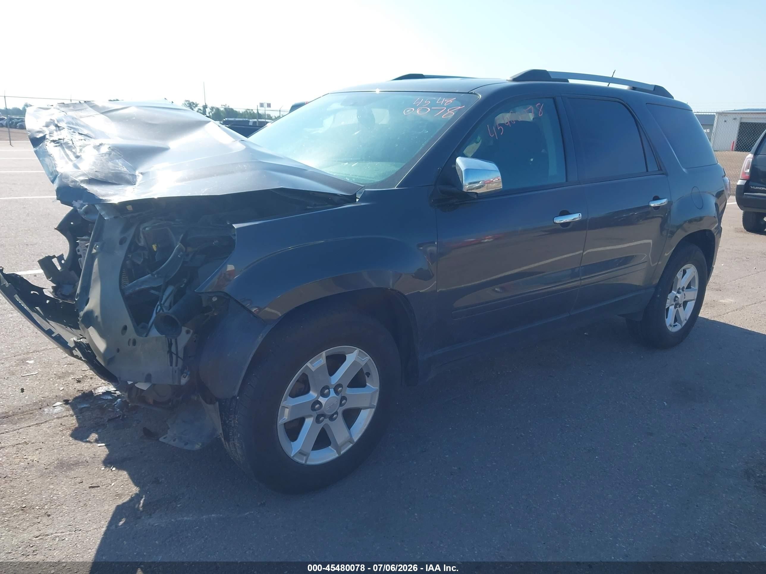 2015 Gmc Acadia Sle-2 Black vin: 1GKKVPKD9FJ343867