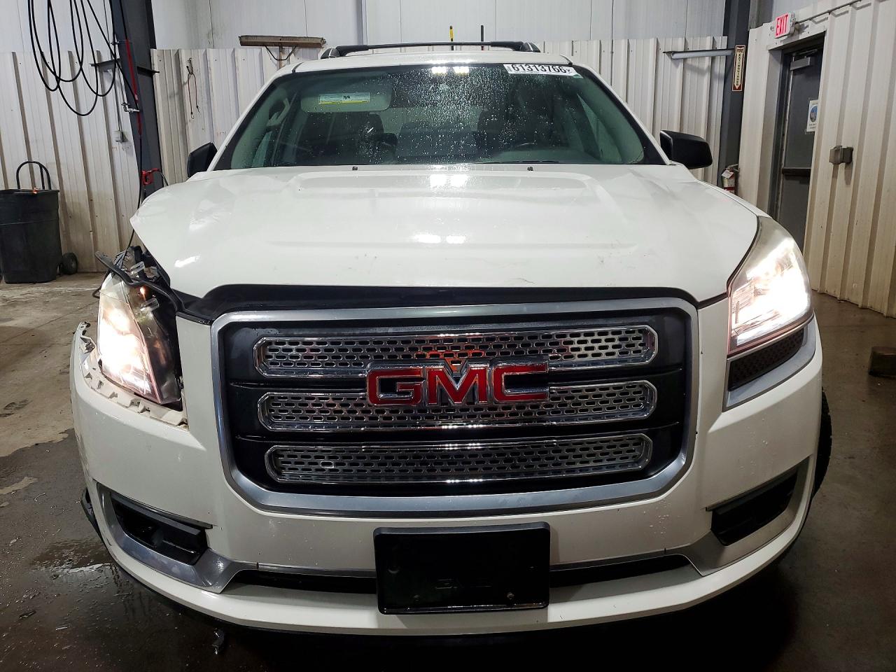 2015 Gmc Acadia Sle White vin: 1GKKVPKDXFJ246743
