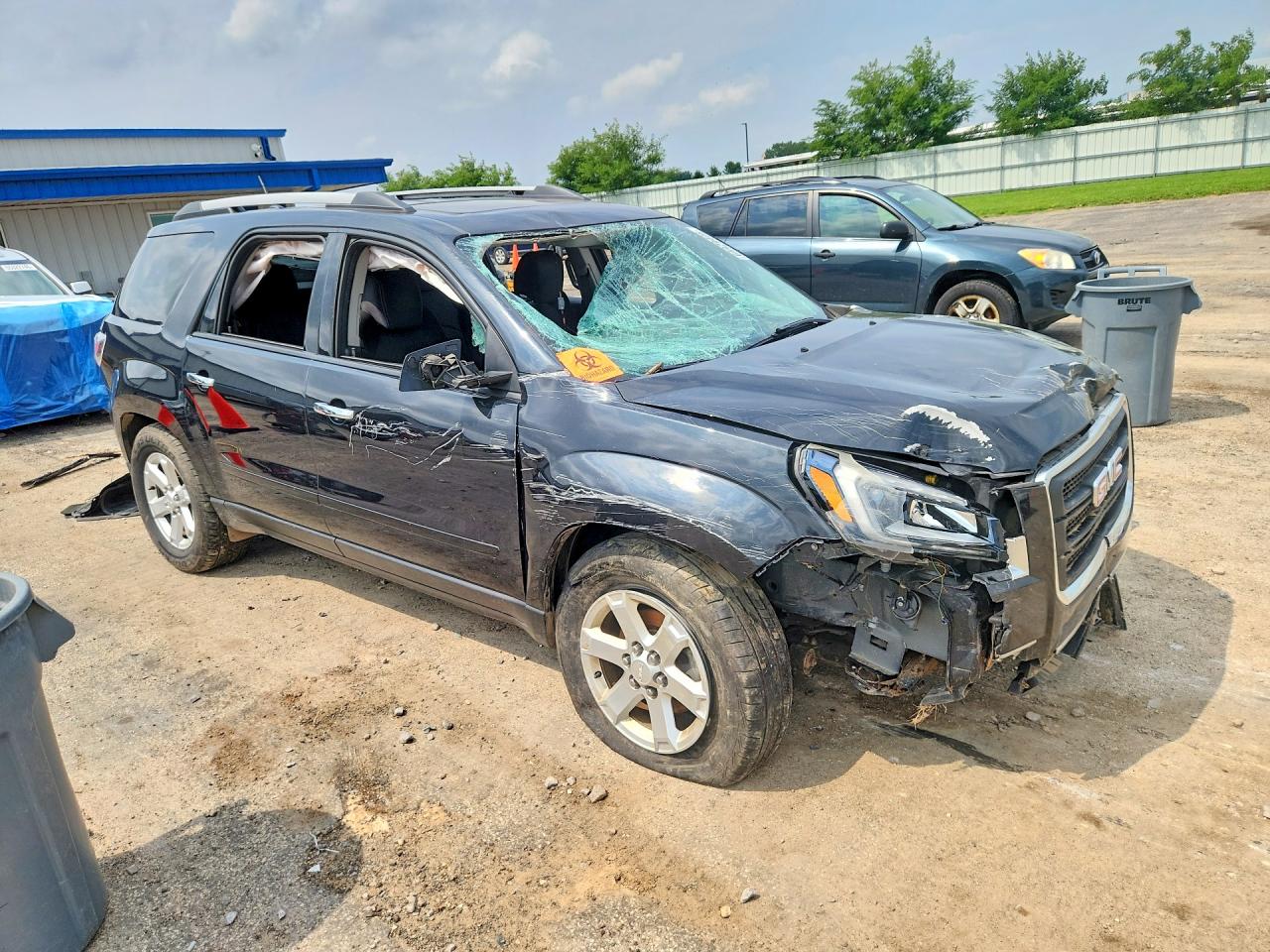 2015 Gmc Acadia Sle Black vin: 1GKKVPKDXFJ326222
