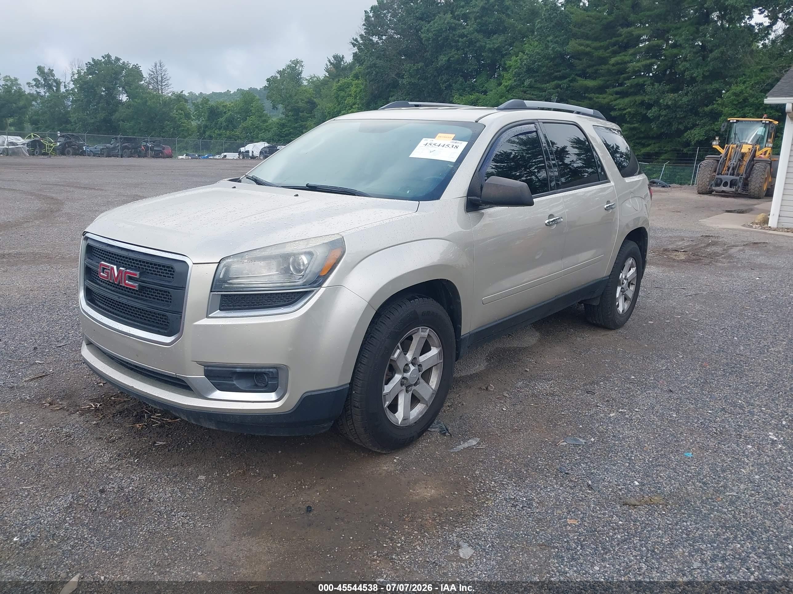 2015 Gmc Acadia Sle-2 Beige vin: 1GKKVPKDXFJ356854
