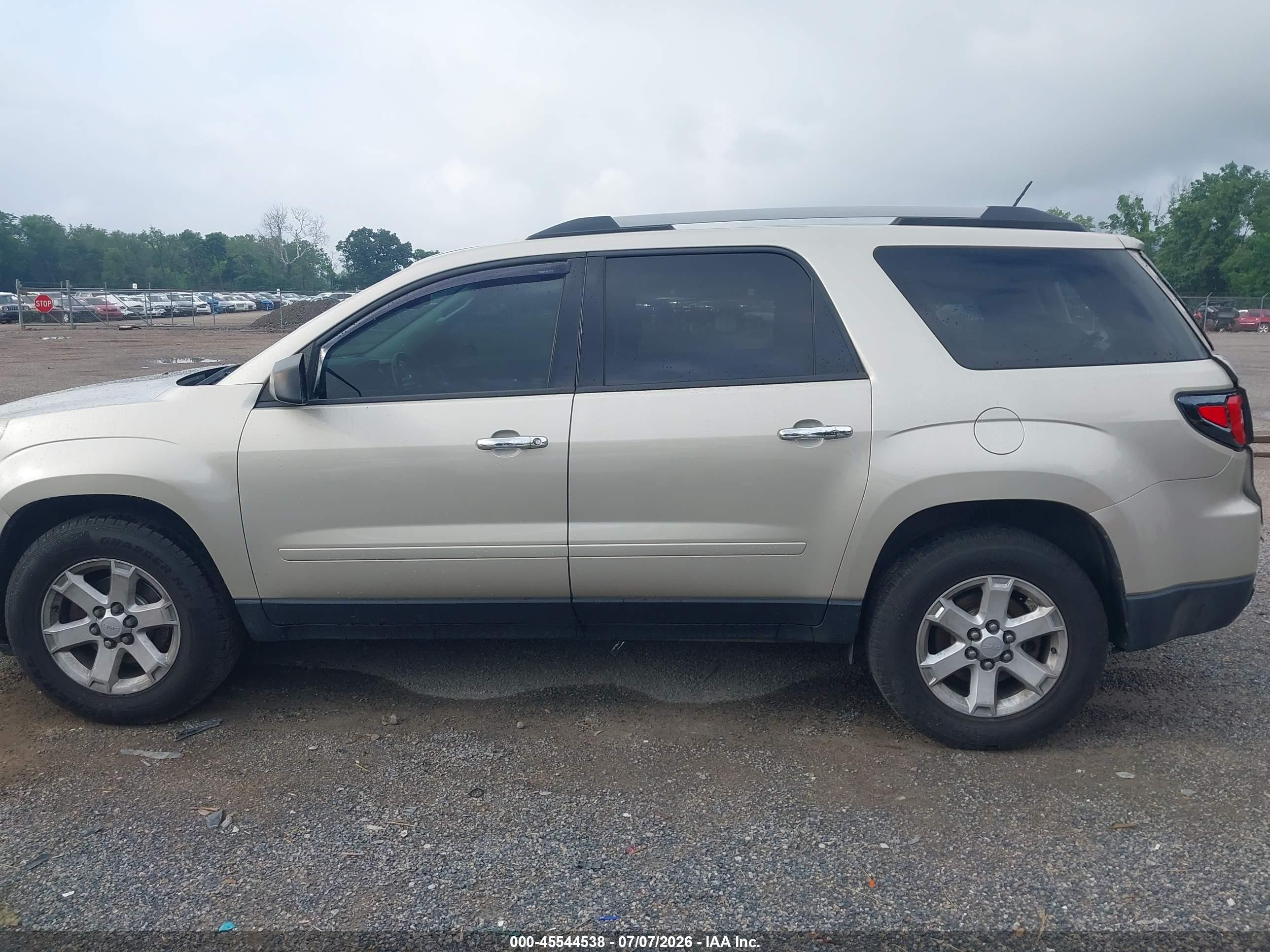 2015 Gmc Acadia Sle-2 Beige vin: 1GKKVPKDXFJ356854