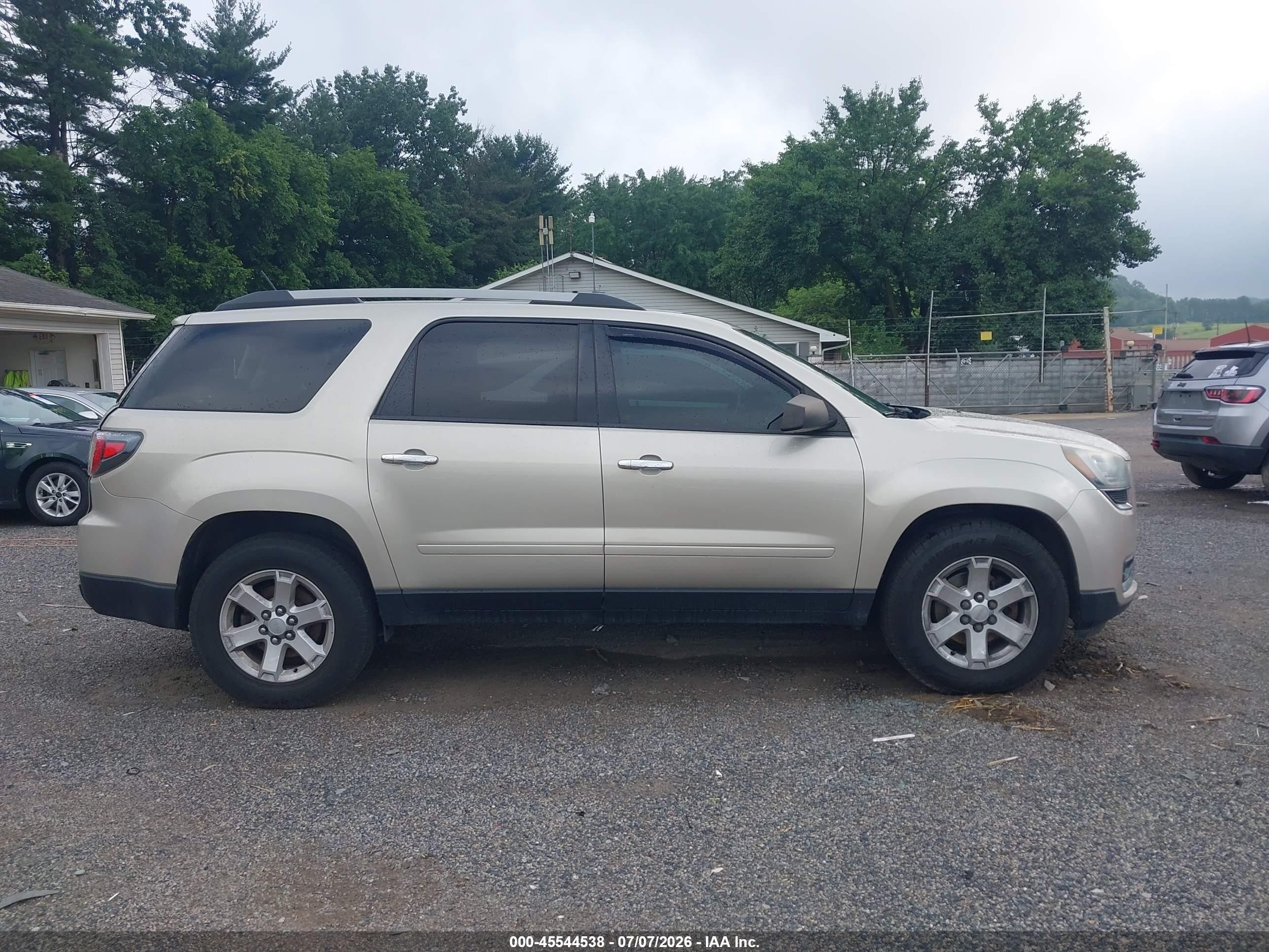 2015 Gmc Acadia Sle-2 Beige vin: 1GKKVPKDXFJ356854