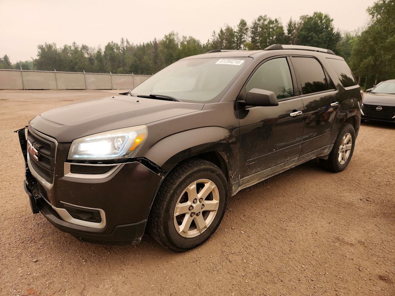 2015 Gmc Acadia Sle Gray vin: 1GKKVPKDXFJ378451