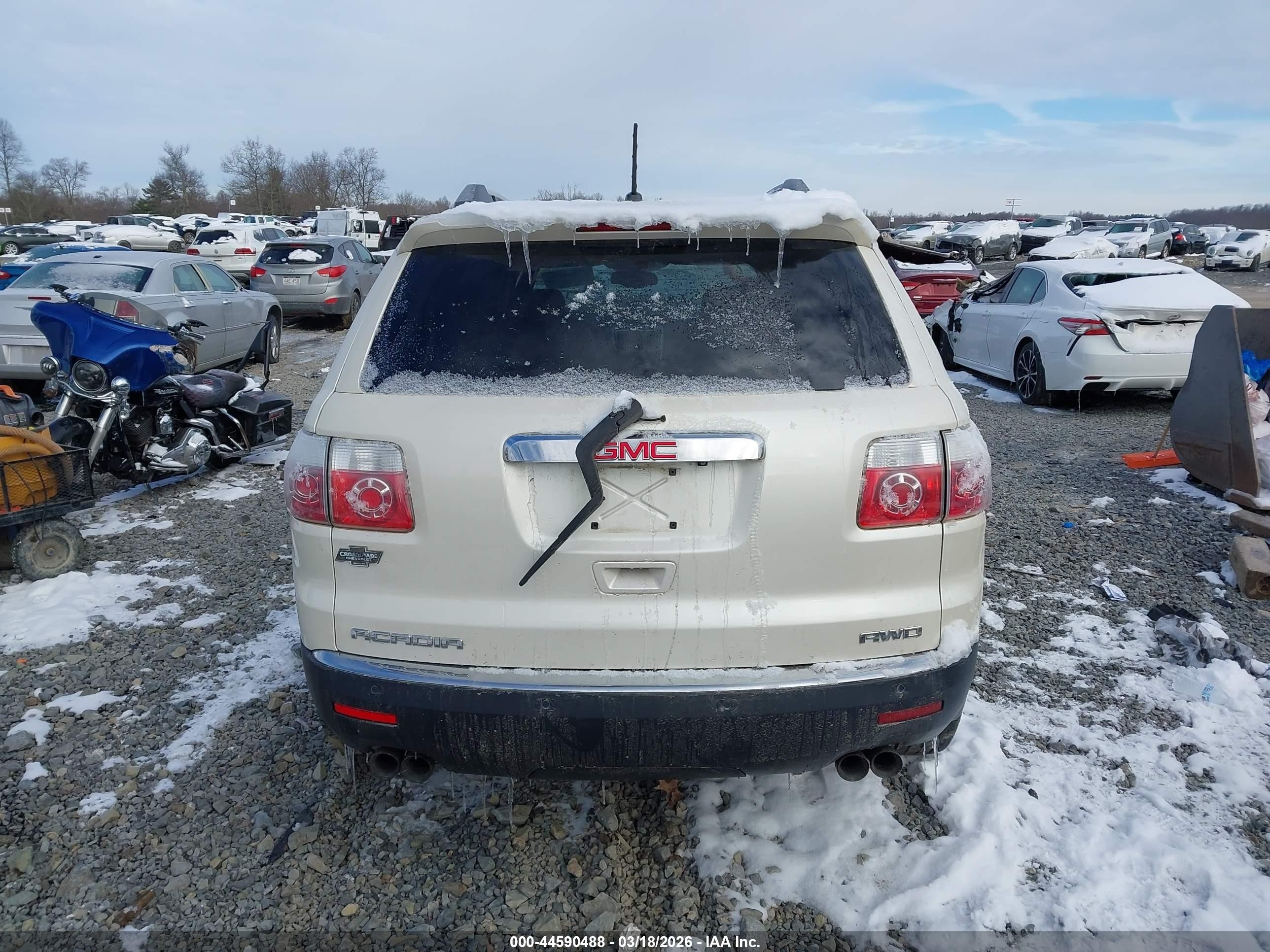 2012 Gmc Acadia Slt-1 White vin: 1GKKVRED0CJ136108