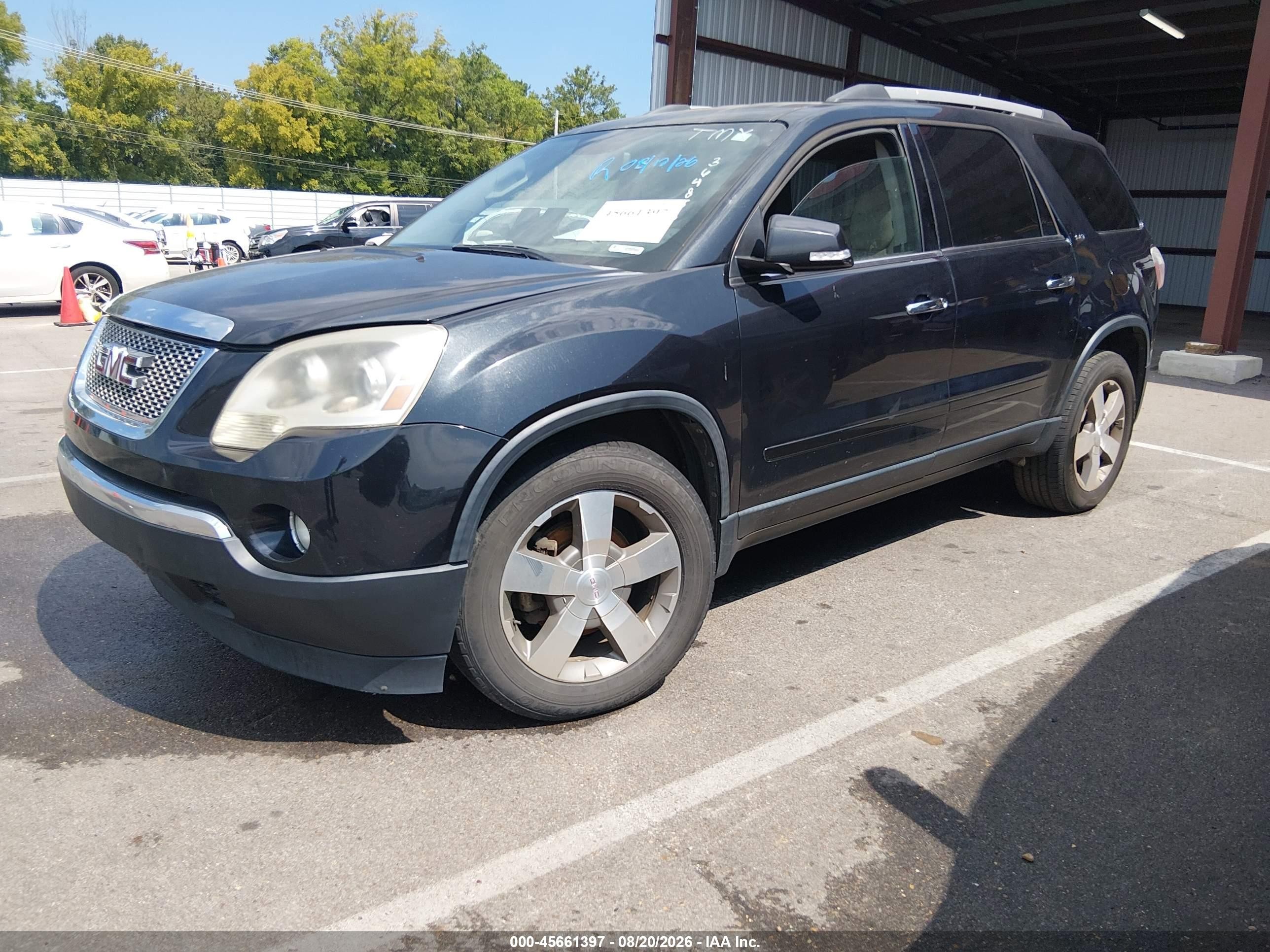 2012 Gmc Acadia Slt-1 Черный vin: 1GKKVRED0CJ364853