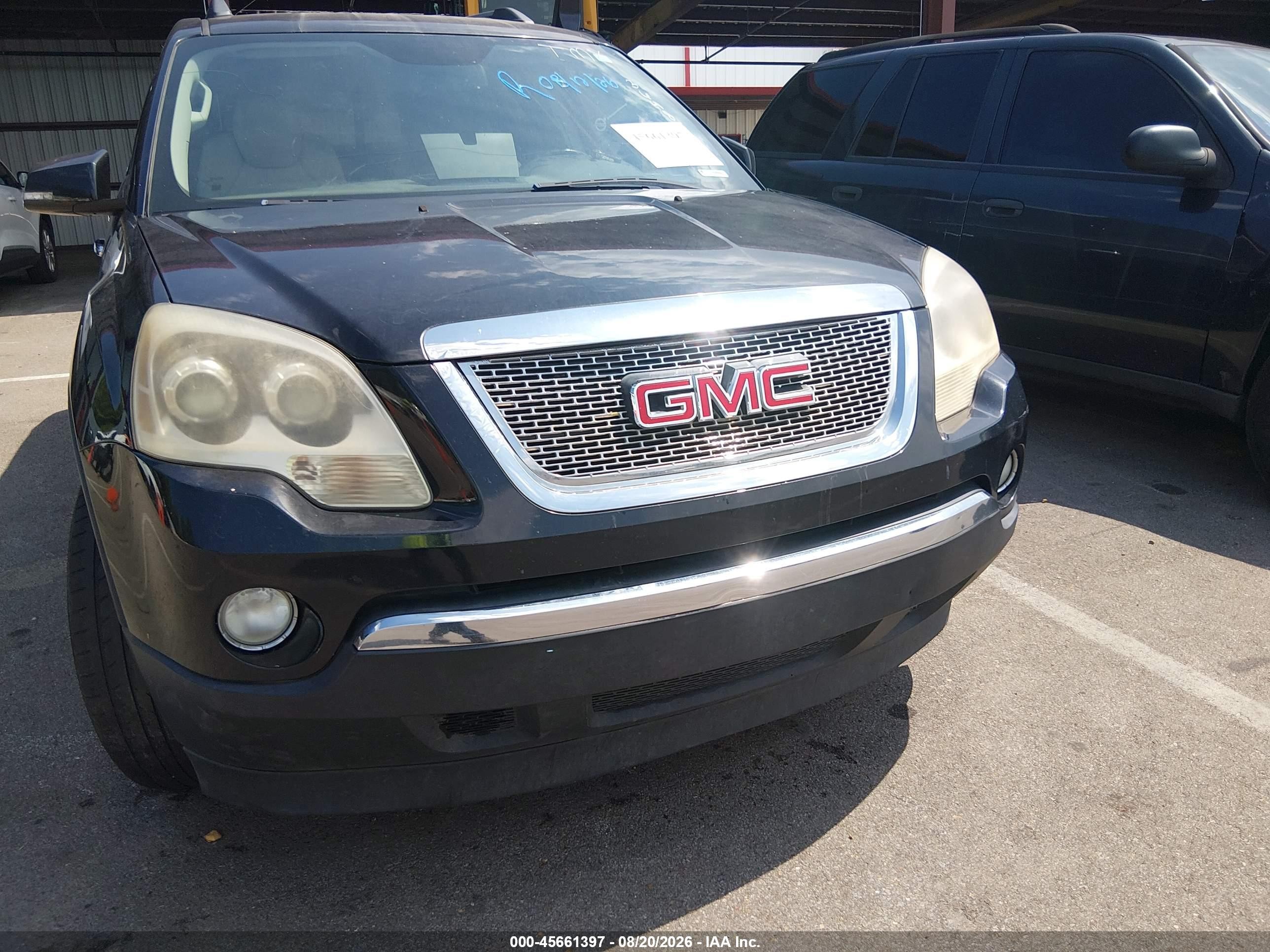 2012 Gmc Acadia Slt-1 Черный vin: 1GKKVRED0CJ364853