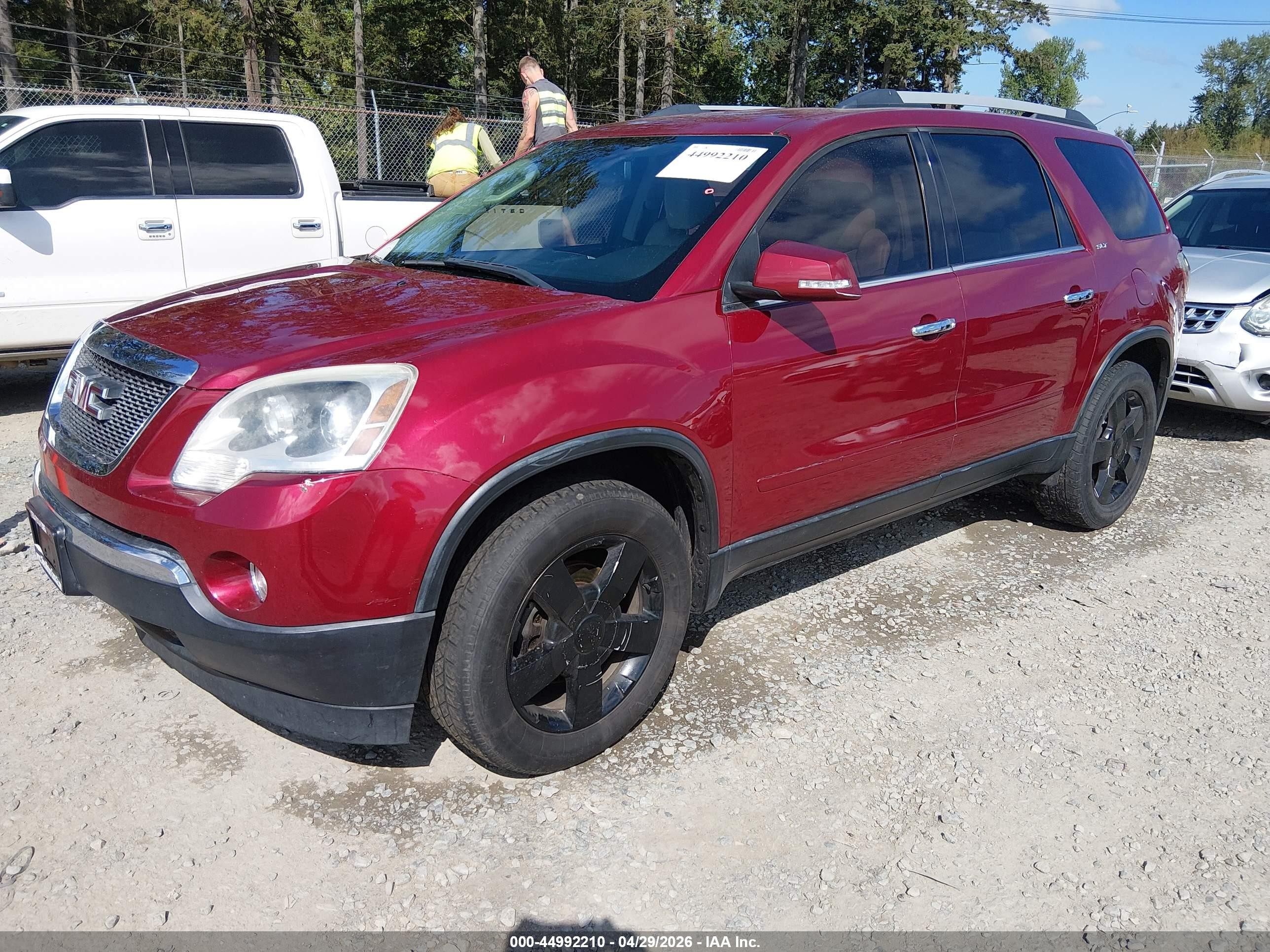 2011 Gmc Acadia Slt-1 Red vin: 1GKKVRED1BJ106176