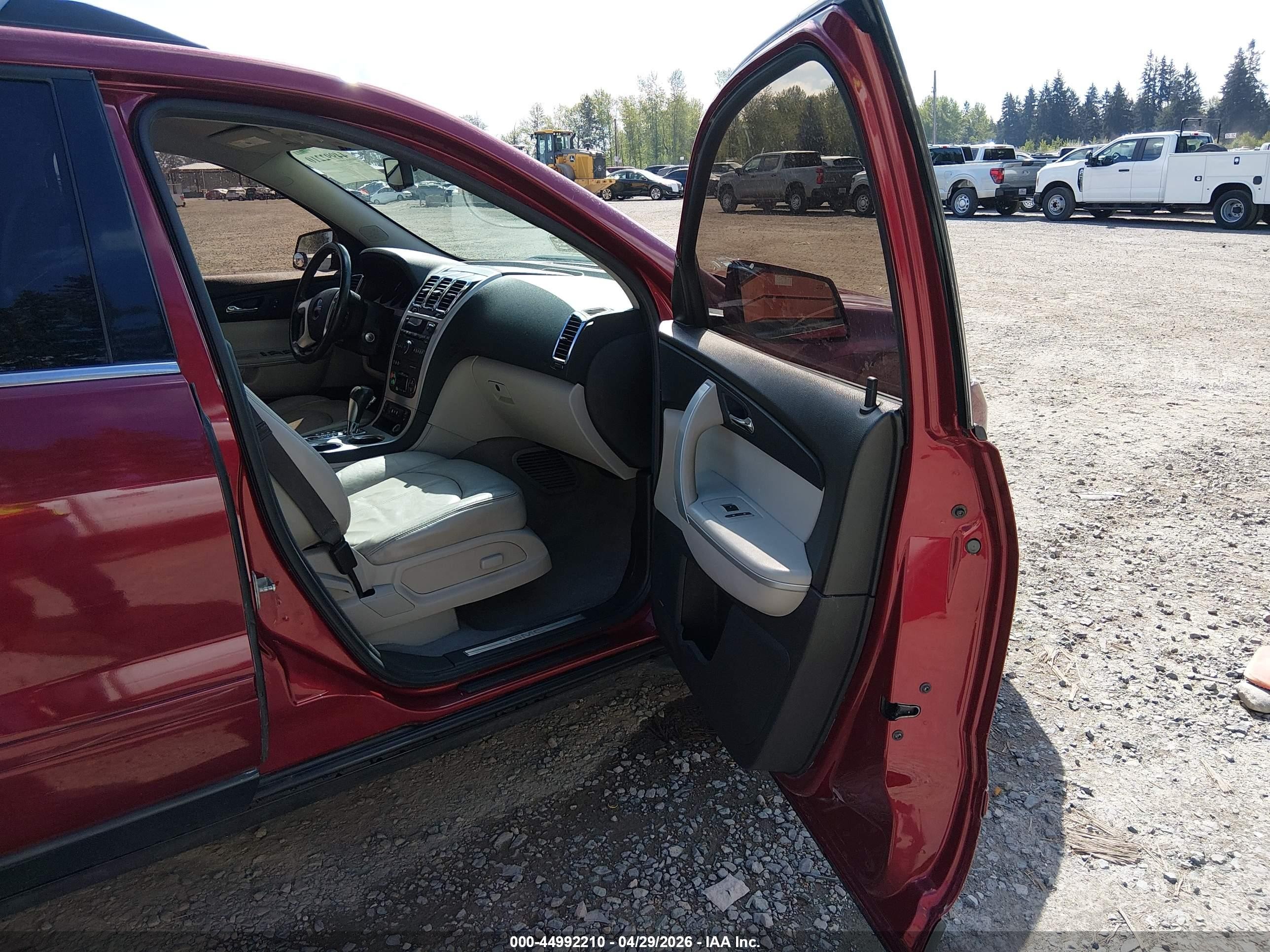 2011 Gmc Acadia Slt-1 Red vin: 1GKKVRED1BJ106176