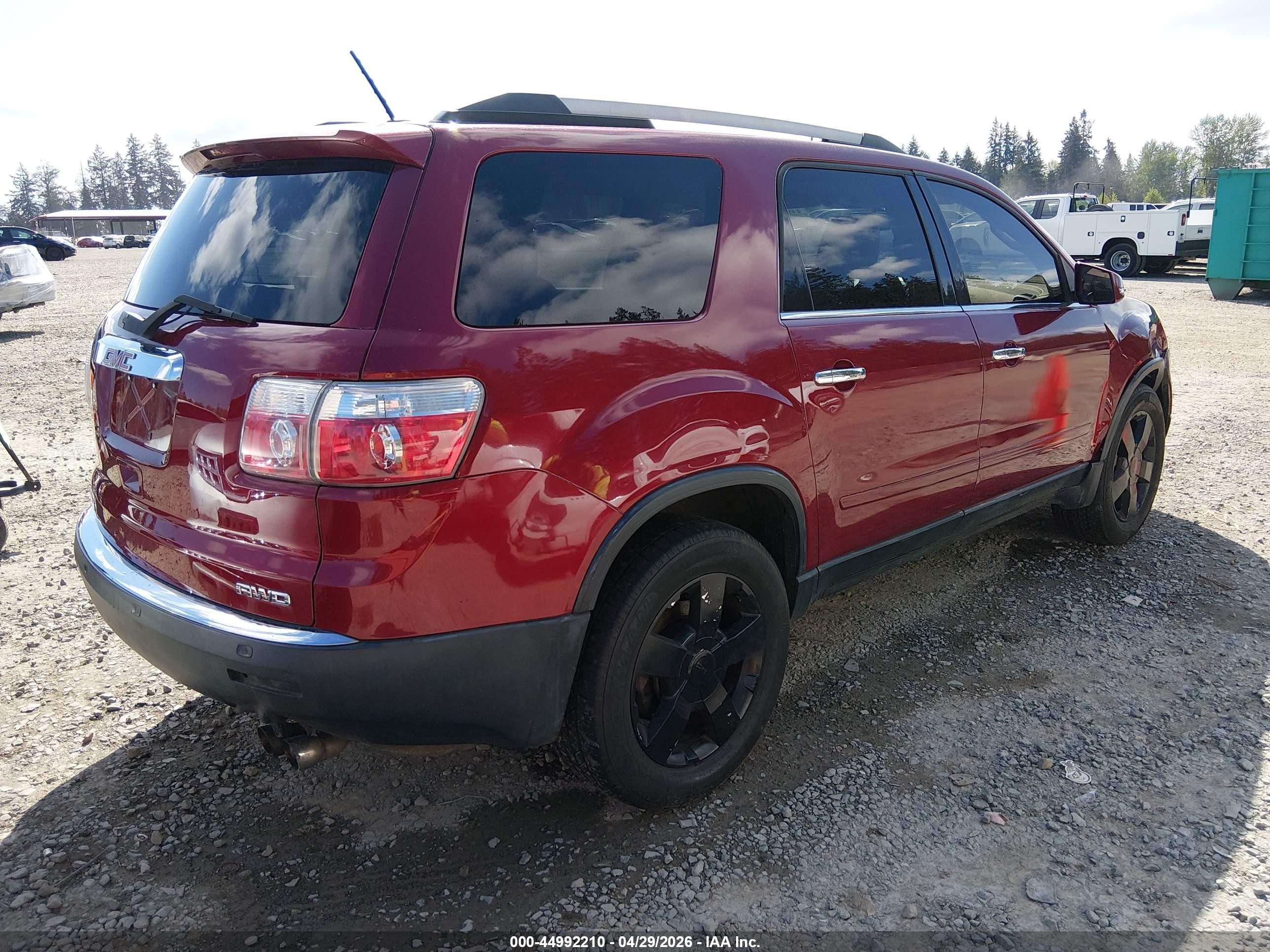 2011 Gmc Acadia Slt-1 Red vin: 1GKKVRED1BJ106176
