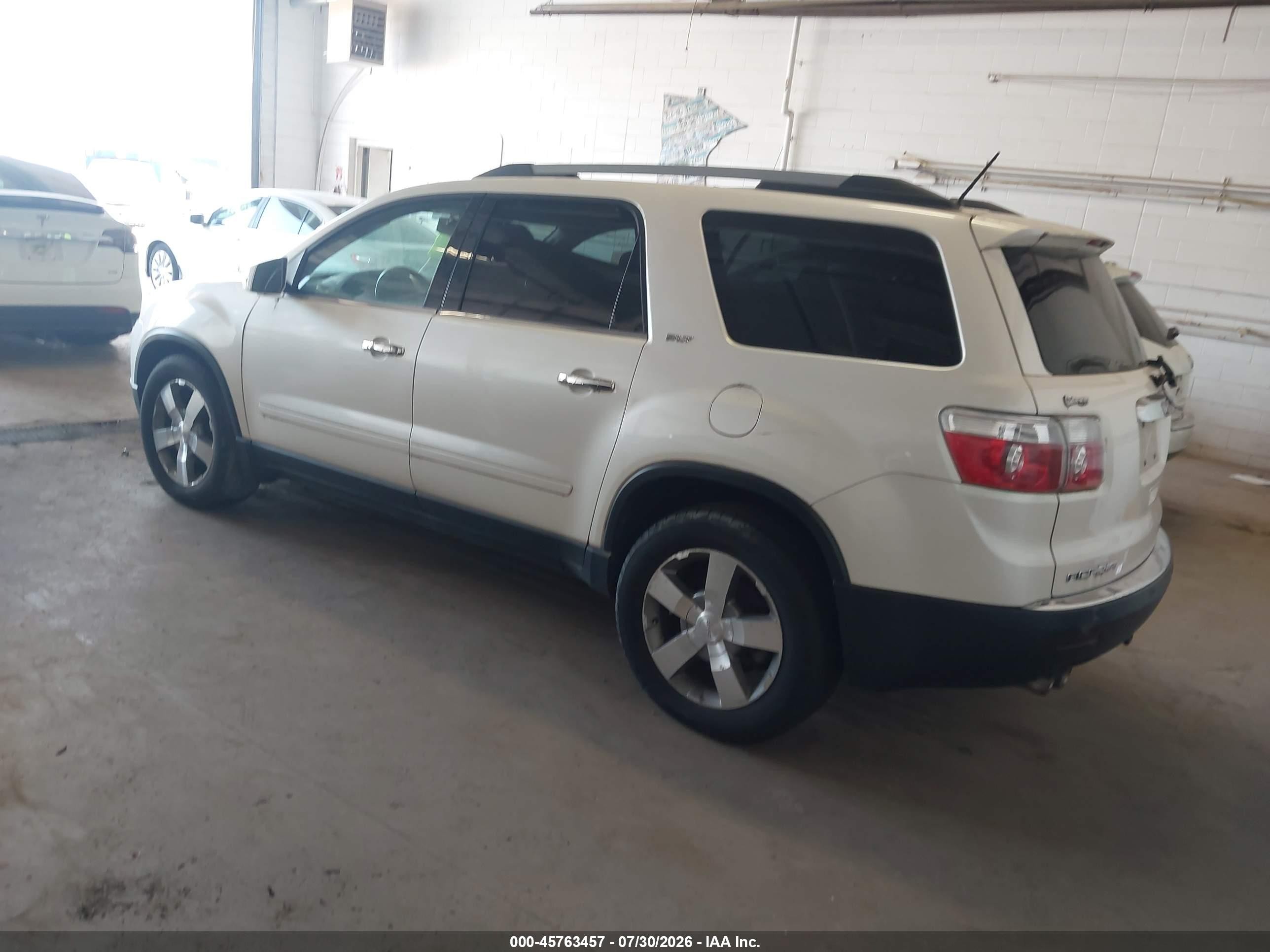 2011 Gmc Acadia Slt-1 White vin: 1GKKVRED1BJ283908