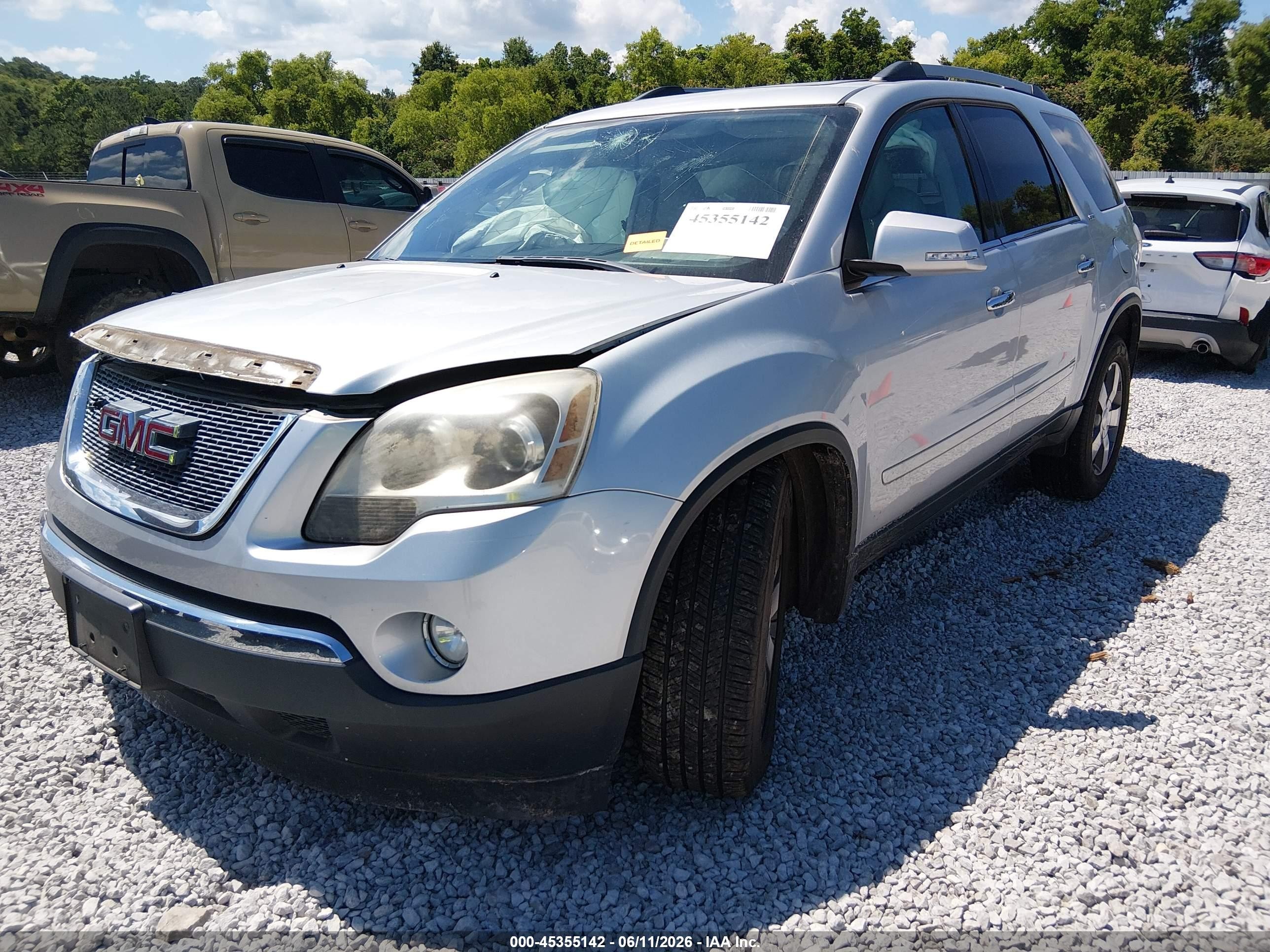 2012 Gmc Acadia Slt-1 Серебряный vin: 1GKKVRED1CJ172907