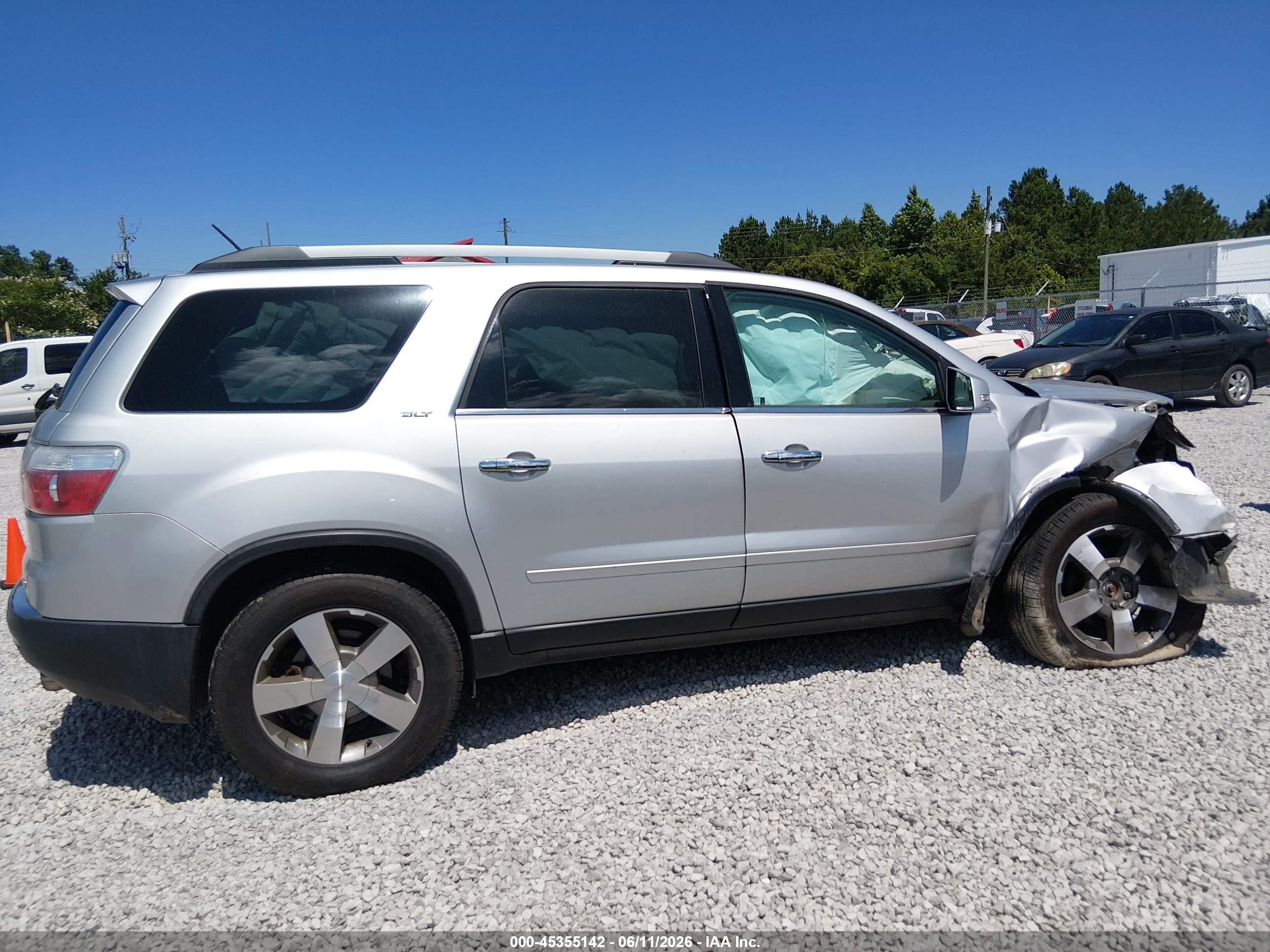 2012 Gmc Acadia Slt-1 Серебряный vin: 1GKKVRED1CJ172907